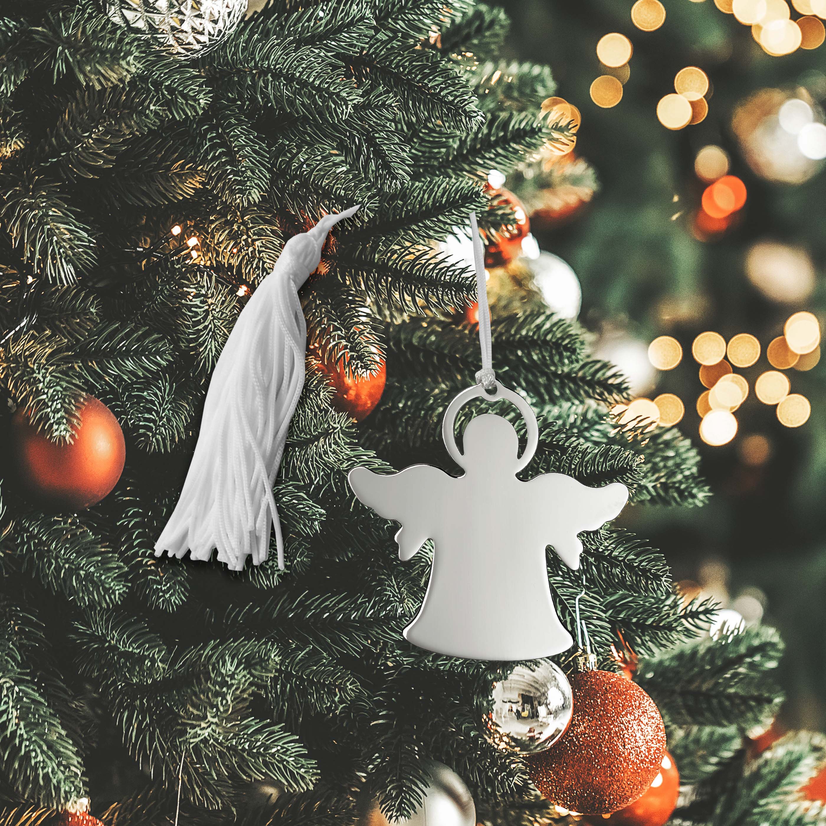 Angel Ornament with  White Tassel