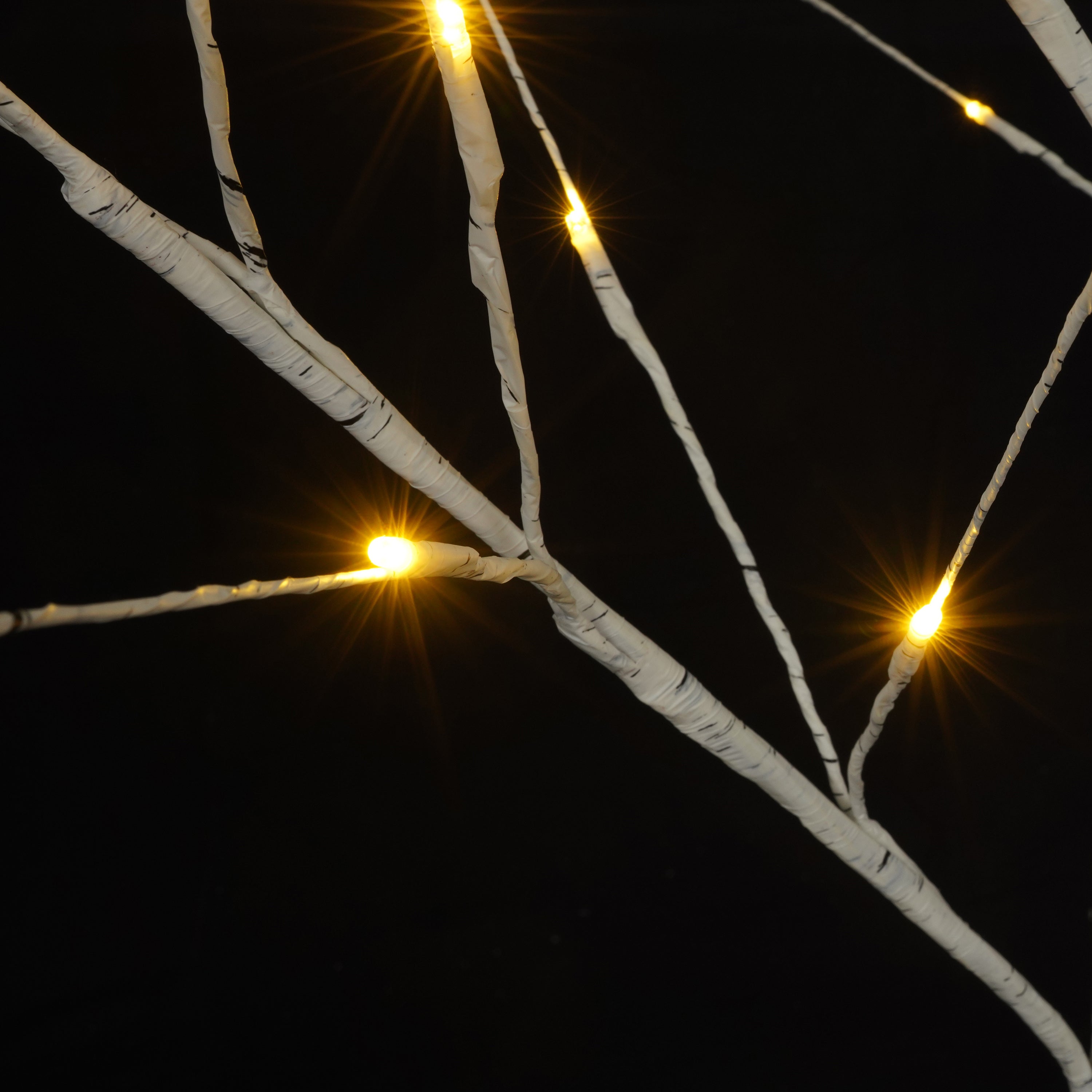 Pre-lit Birch Tree Set of 3- 4FT 48 LED/5FT 72 LED/6FT 96 LED