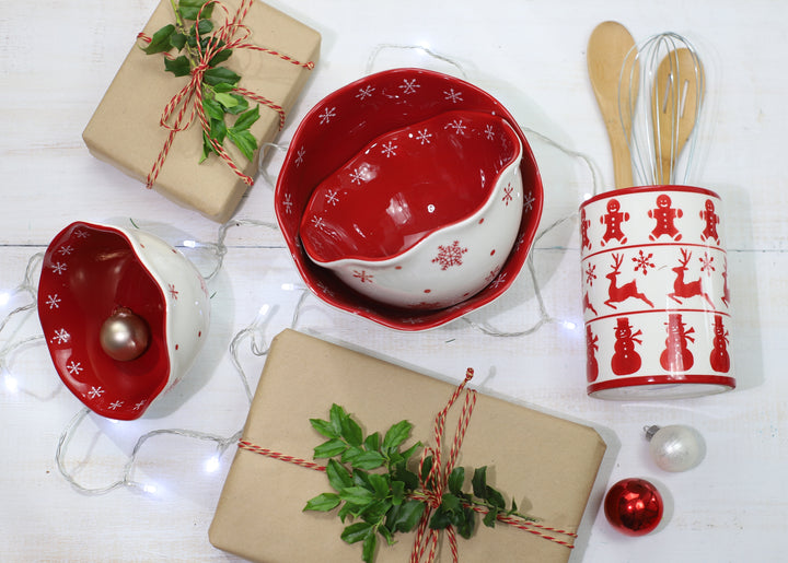 Winterfest 3 Piece Nesting Bowl Set - Snow Flake