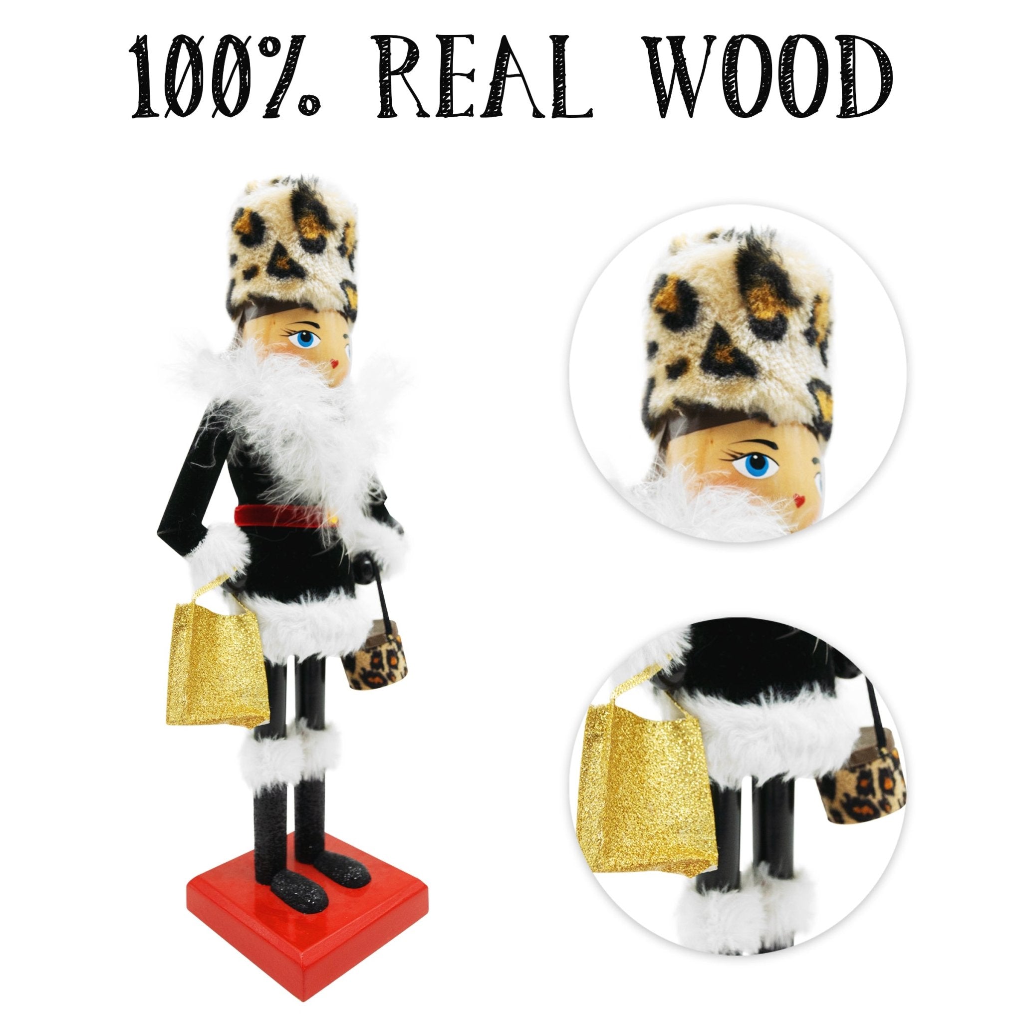 14-inch Wooden Nutcrackers Christmas Decoration Figures