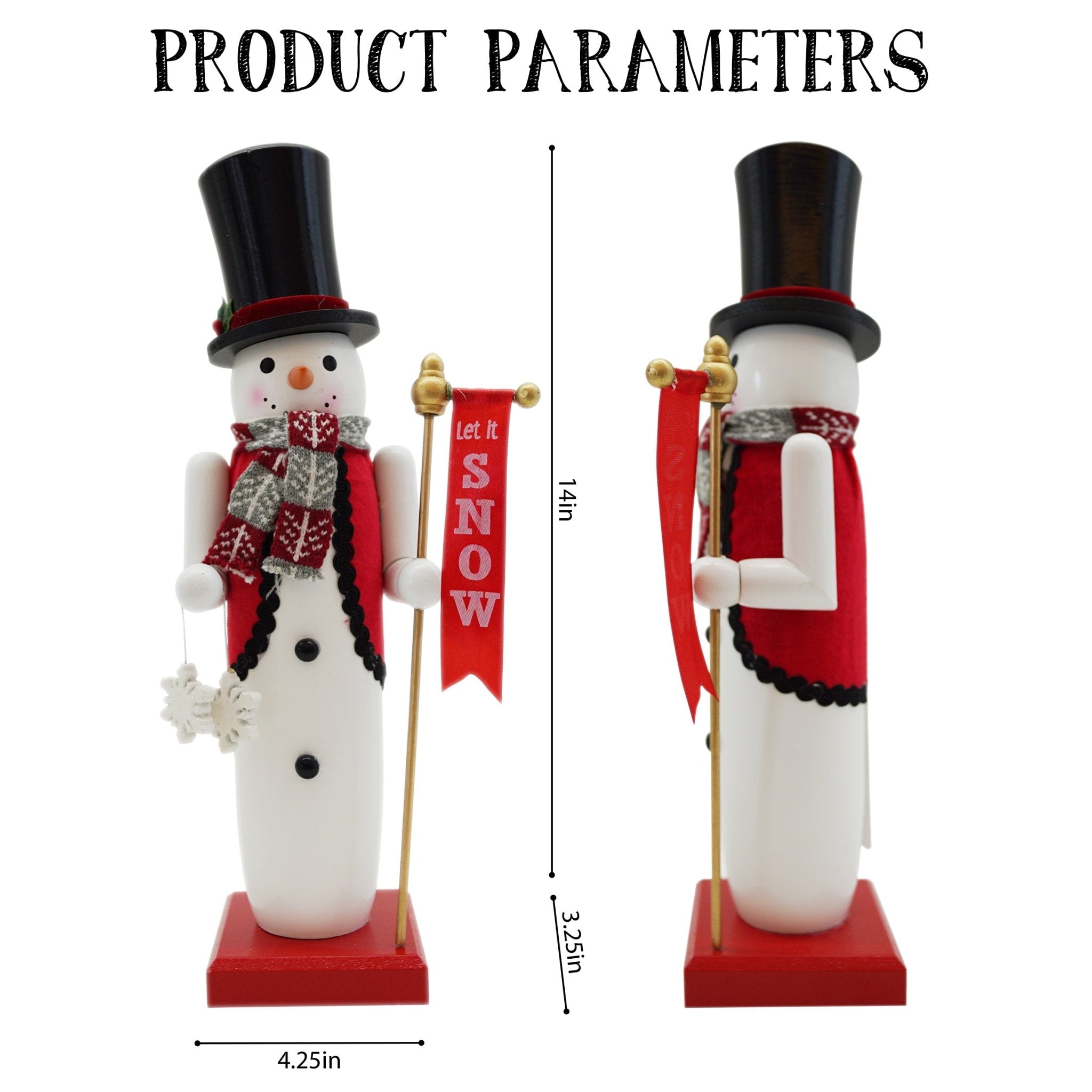 14" Snowman Nutcracker