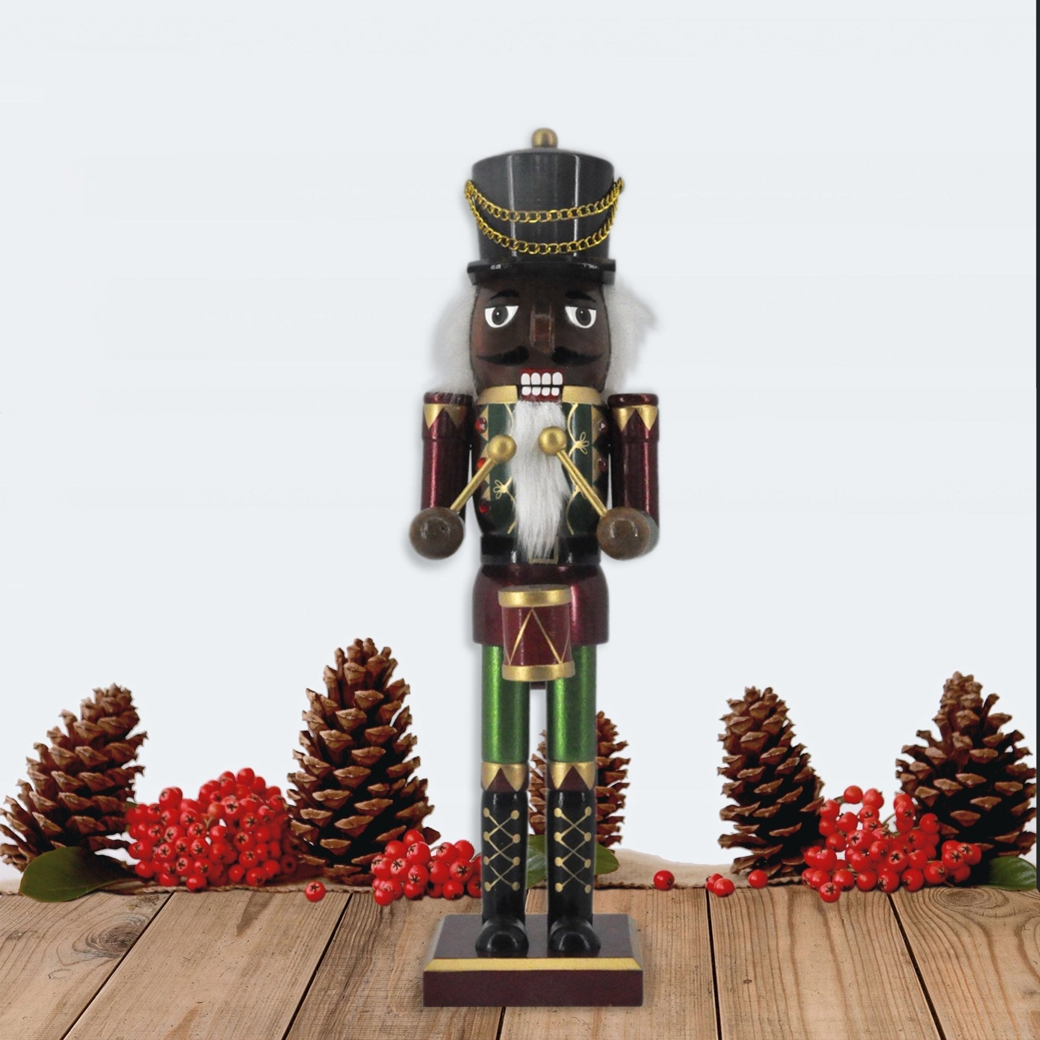 14IN Drum Nutcracker, Festive Nutcracker Figures