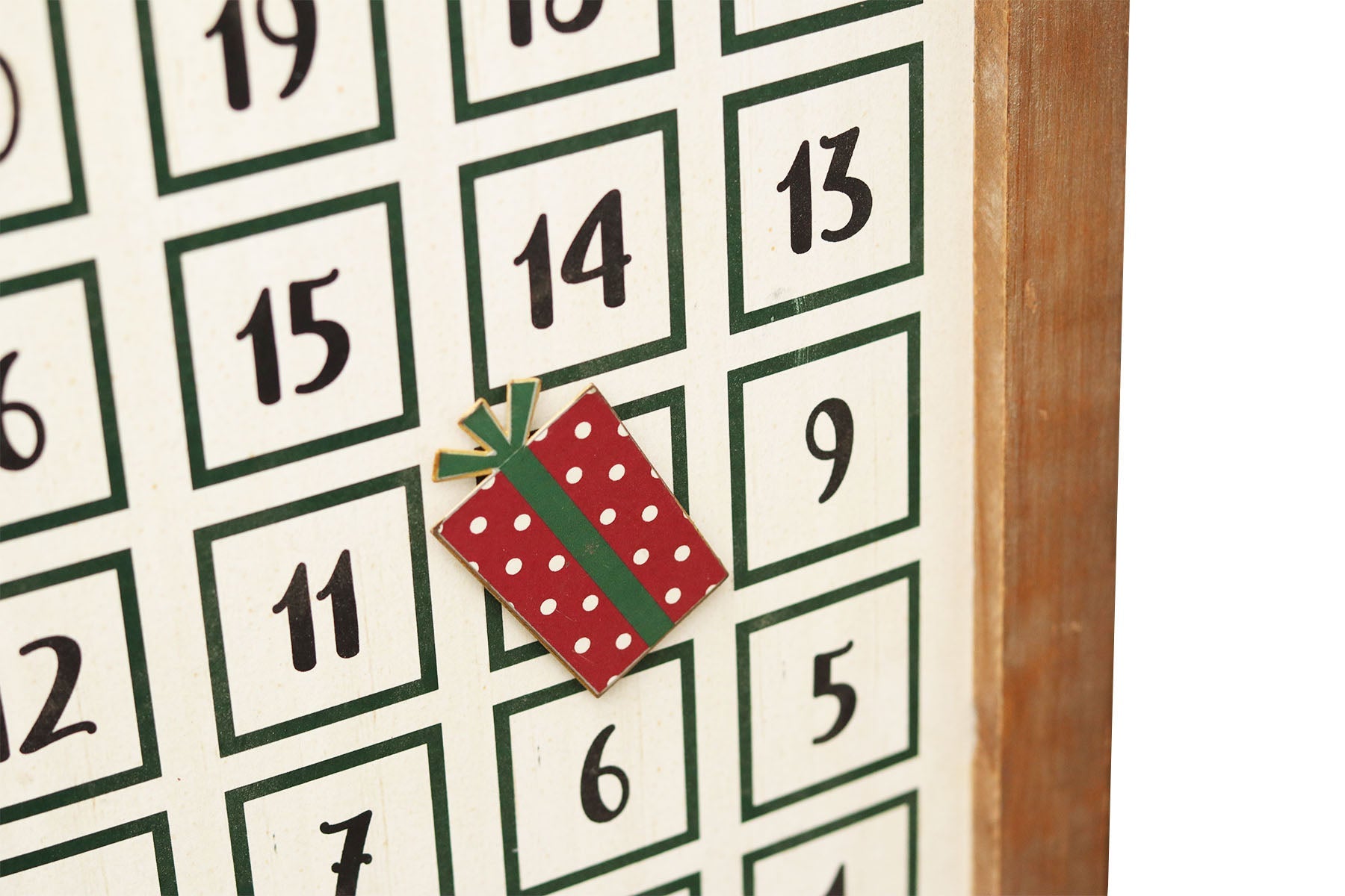 Christmas Advent Calendar, Christmas Countdown Wood Decor