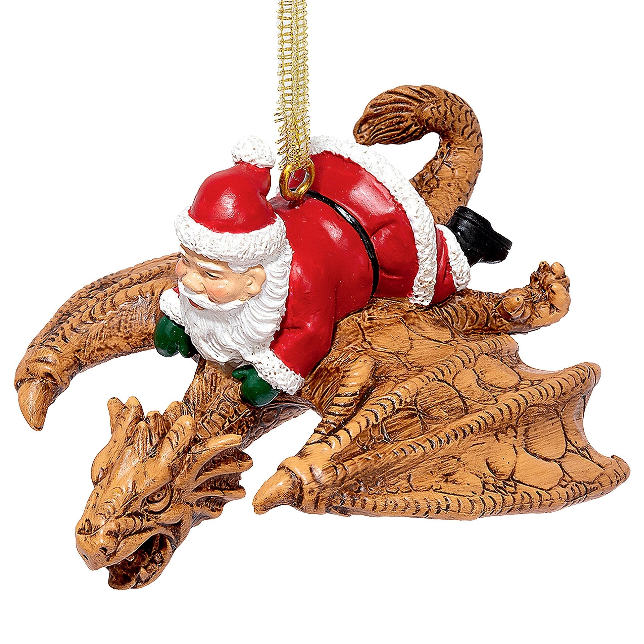 Santa and the Snowdragon 2020 Holiday Gothic Ornament: Each