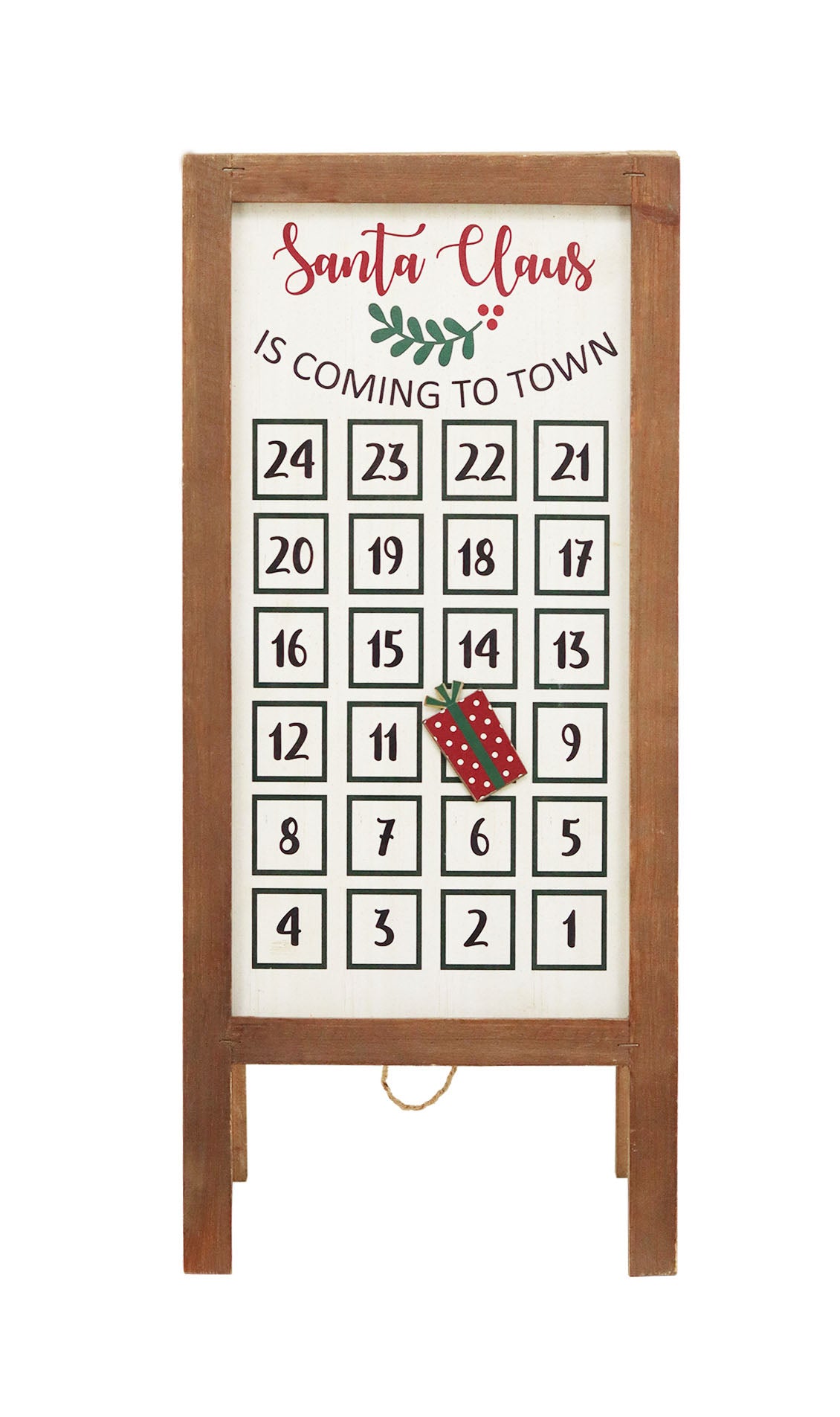 Christmas Advent Calendar, Christmas Countdown Wood Decor