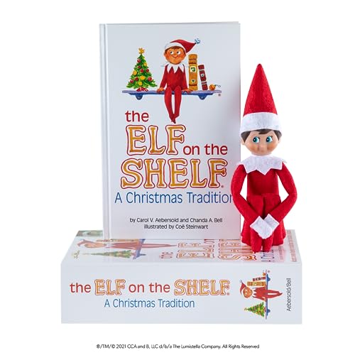 The Elf on the Shelf: Boy Scout Elf with Blue Eyes, Storybook, Keepsake Box & Adoption Certificate.