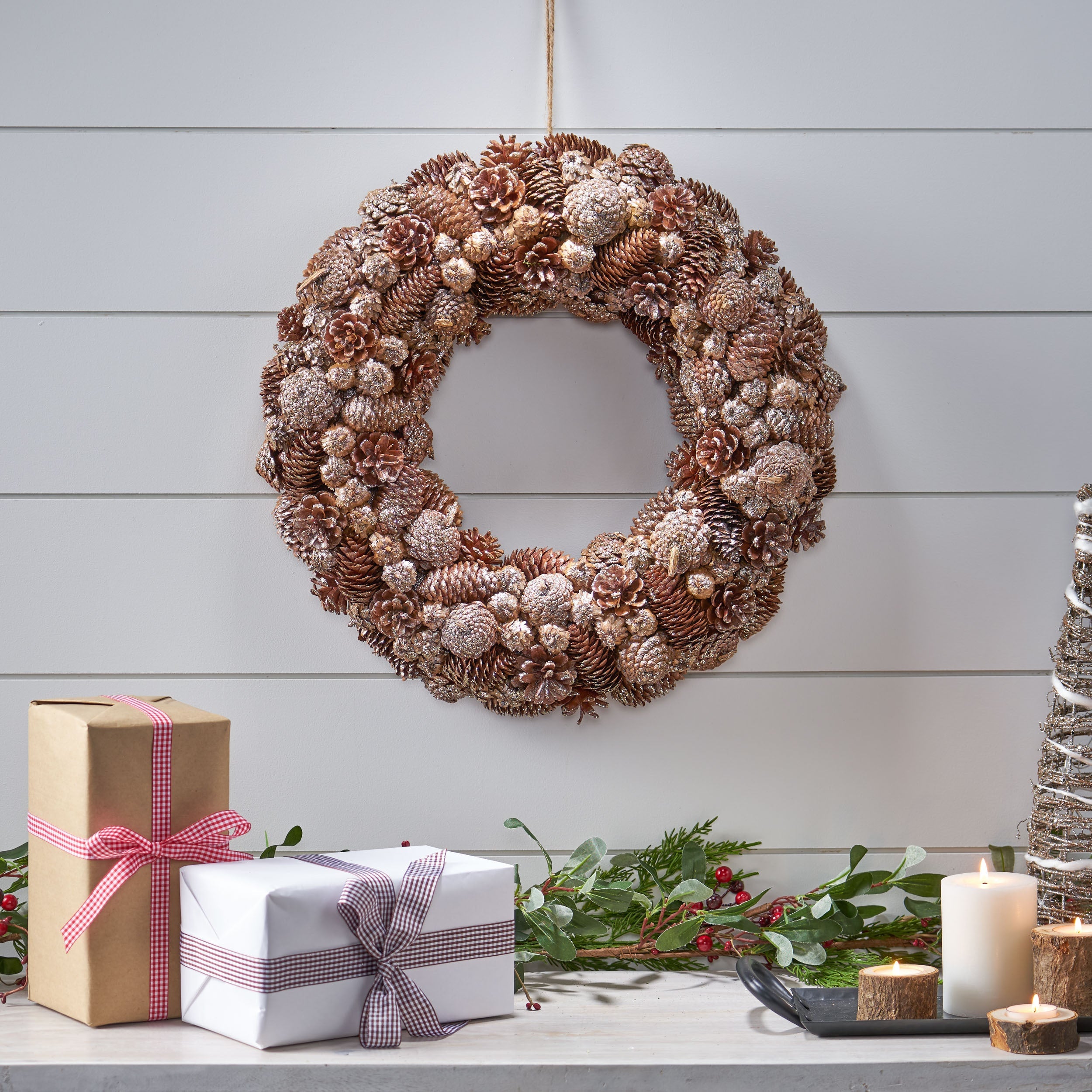 PINE CONE WREATH