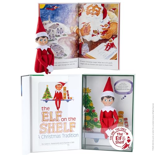 The Elf on the Shelf: Boy Scout Elf with Blue Eyes, Storybook, Keepsake Box & Adoption Certificate.