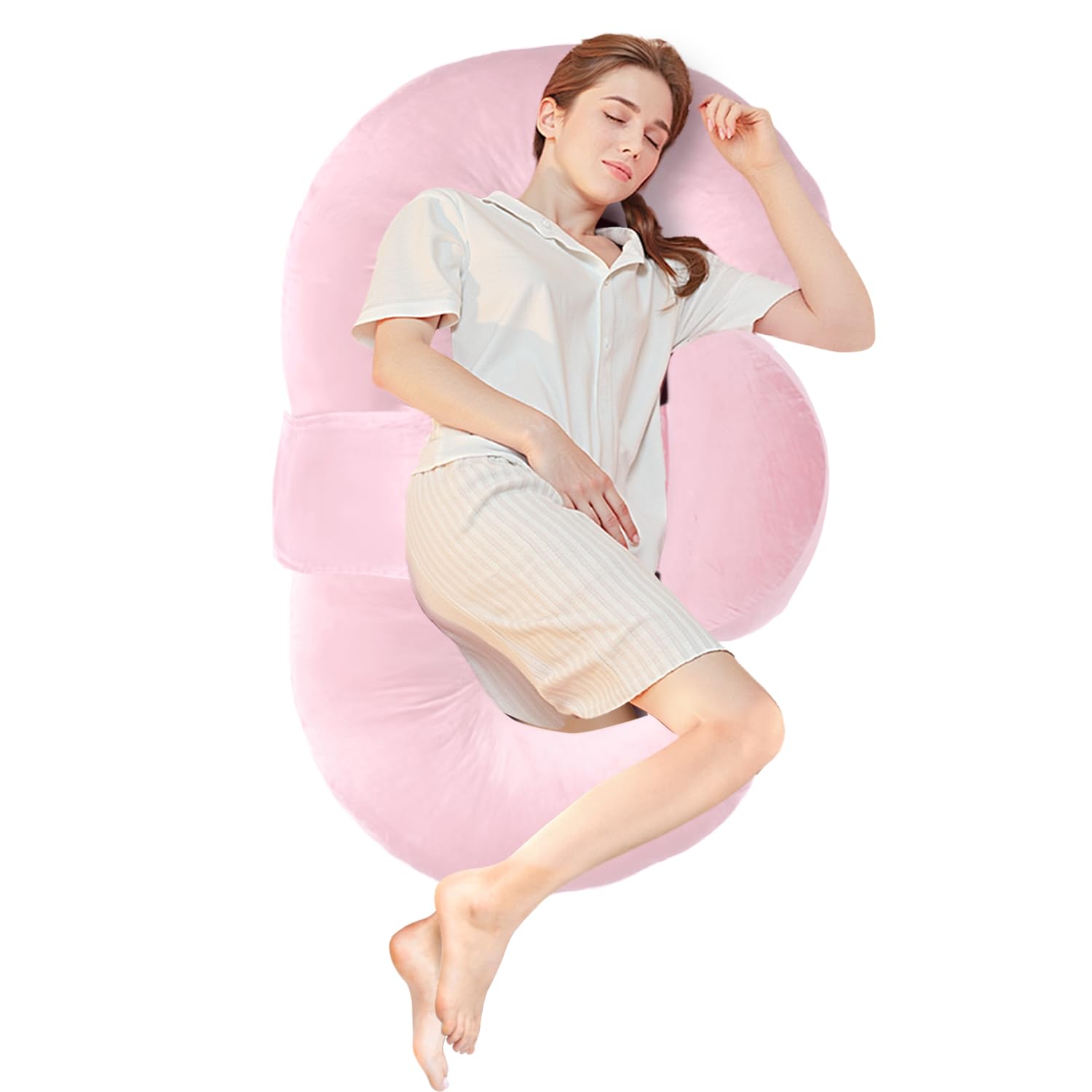 Body Pillow for Adults - Side Sleeper Pregnancy Pillow