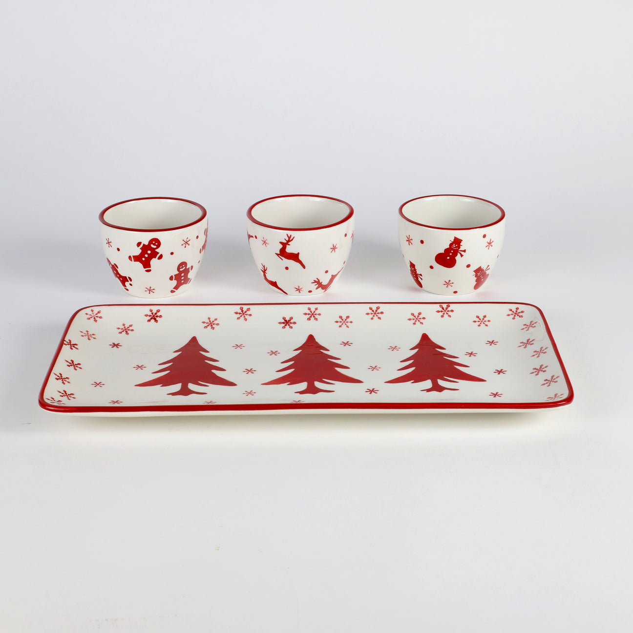 Winterfest 4 Piece Holiday Entertainment Serving Set