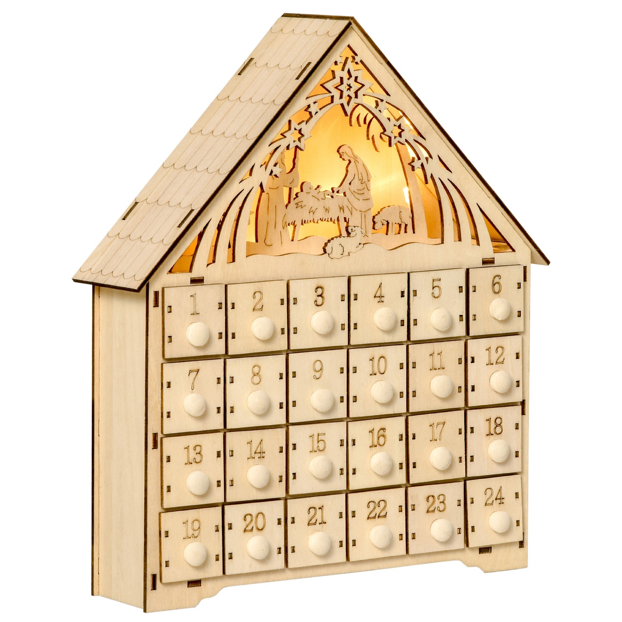 Light Up Manger Scene Advent Calendar