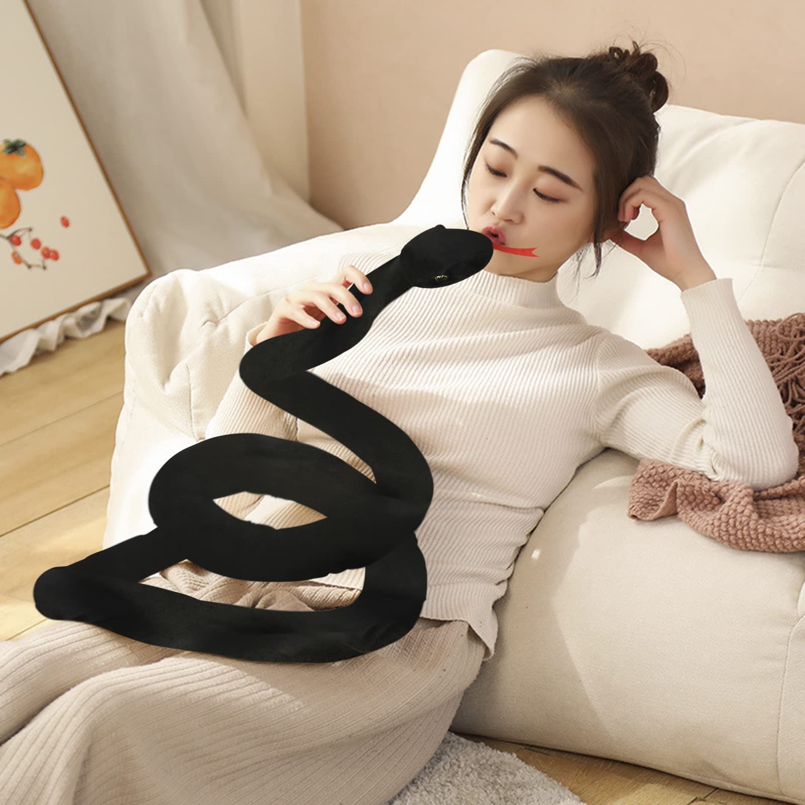 Realistic Animal Stuff Snake Pillow