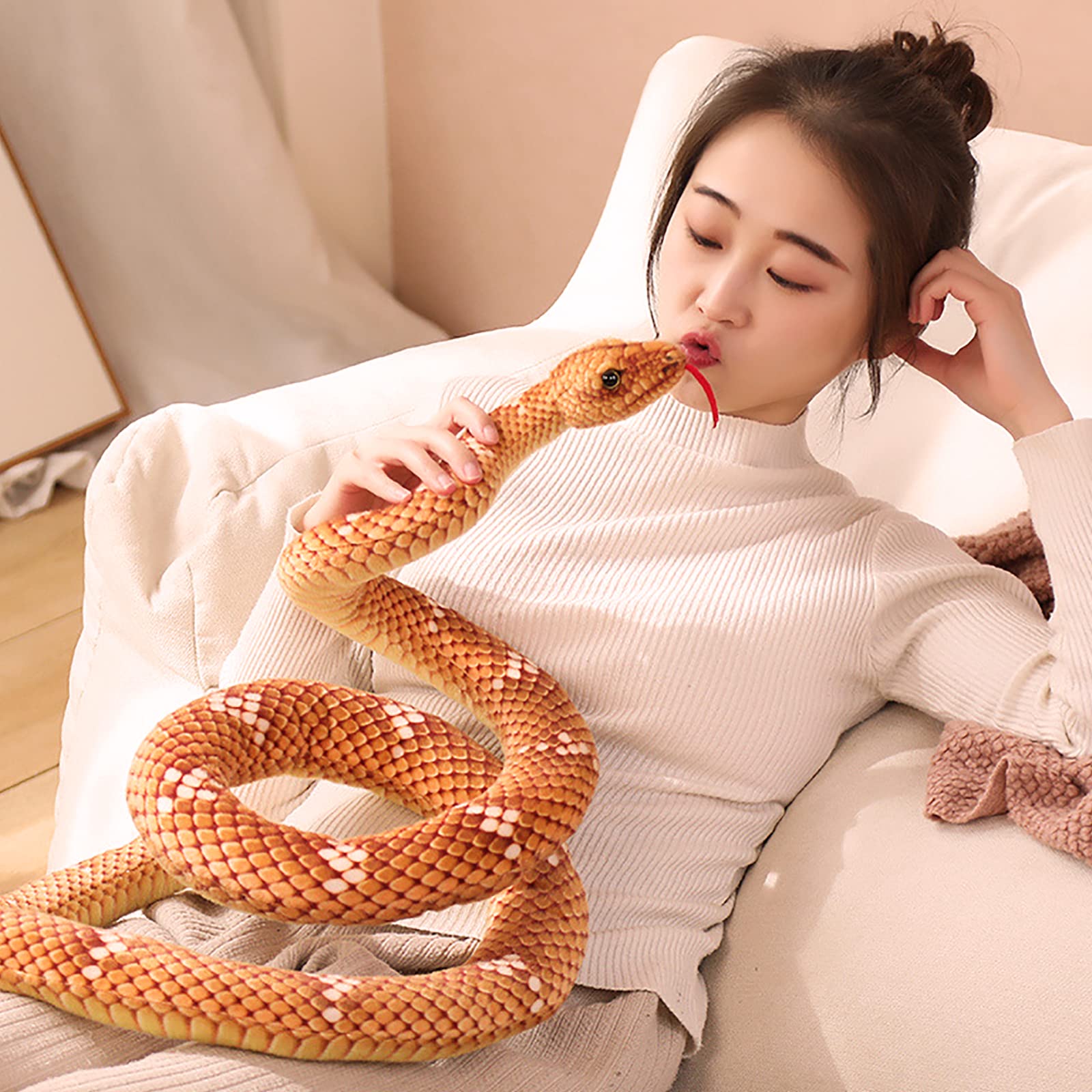 Realistic Animal Stuff Snake Pillow