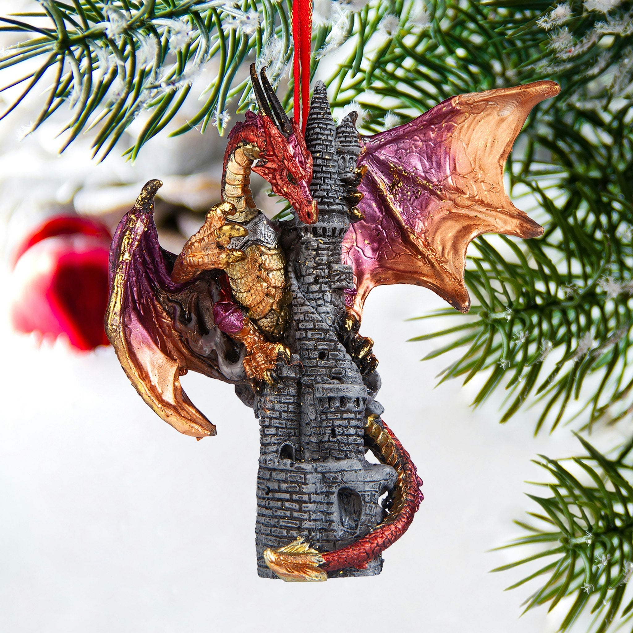 Zanzibar, the Gothic Dragon Holiday Ornament