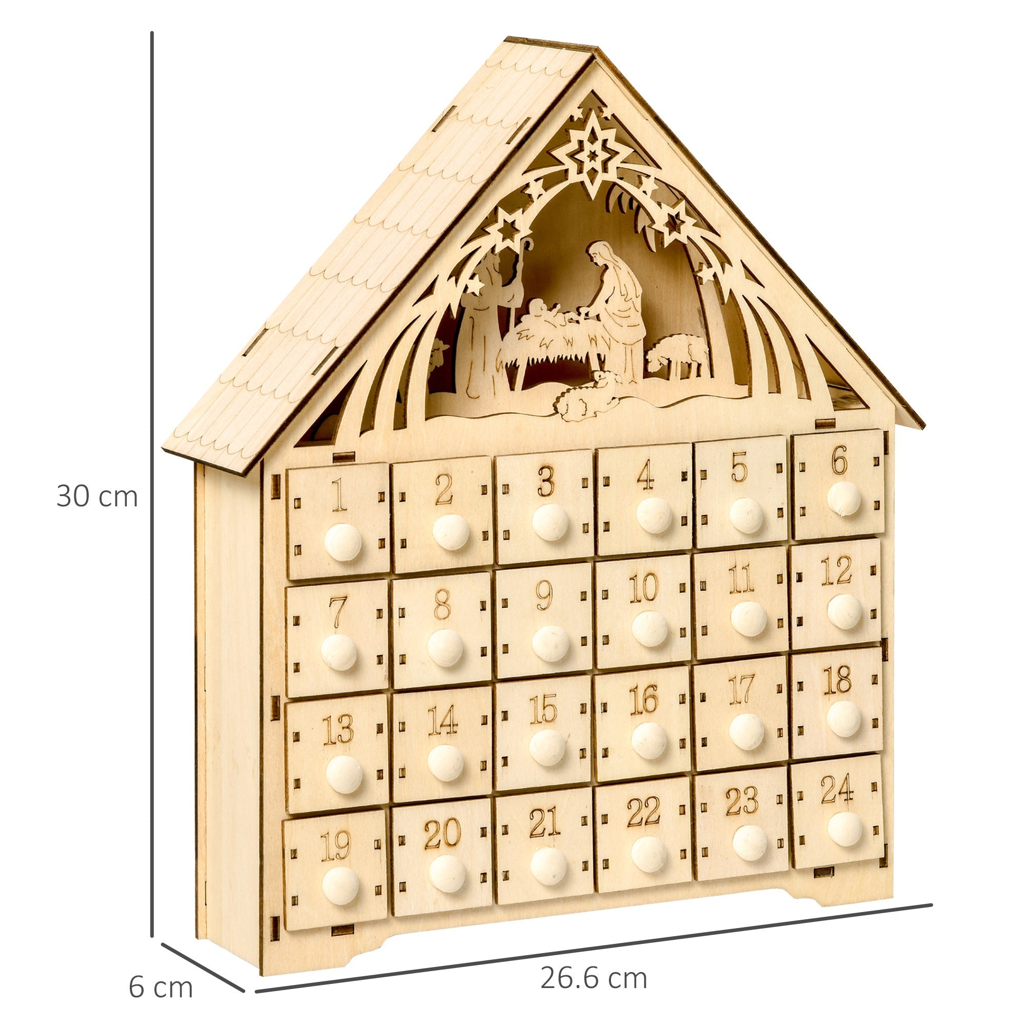 Light Up Manger Scene Advent Calendar