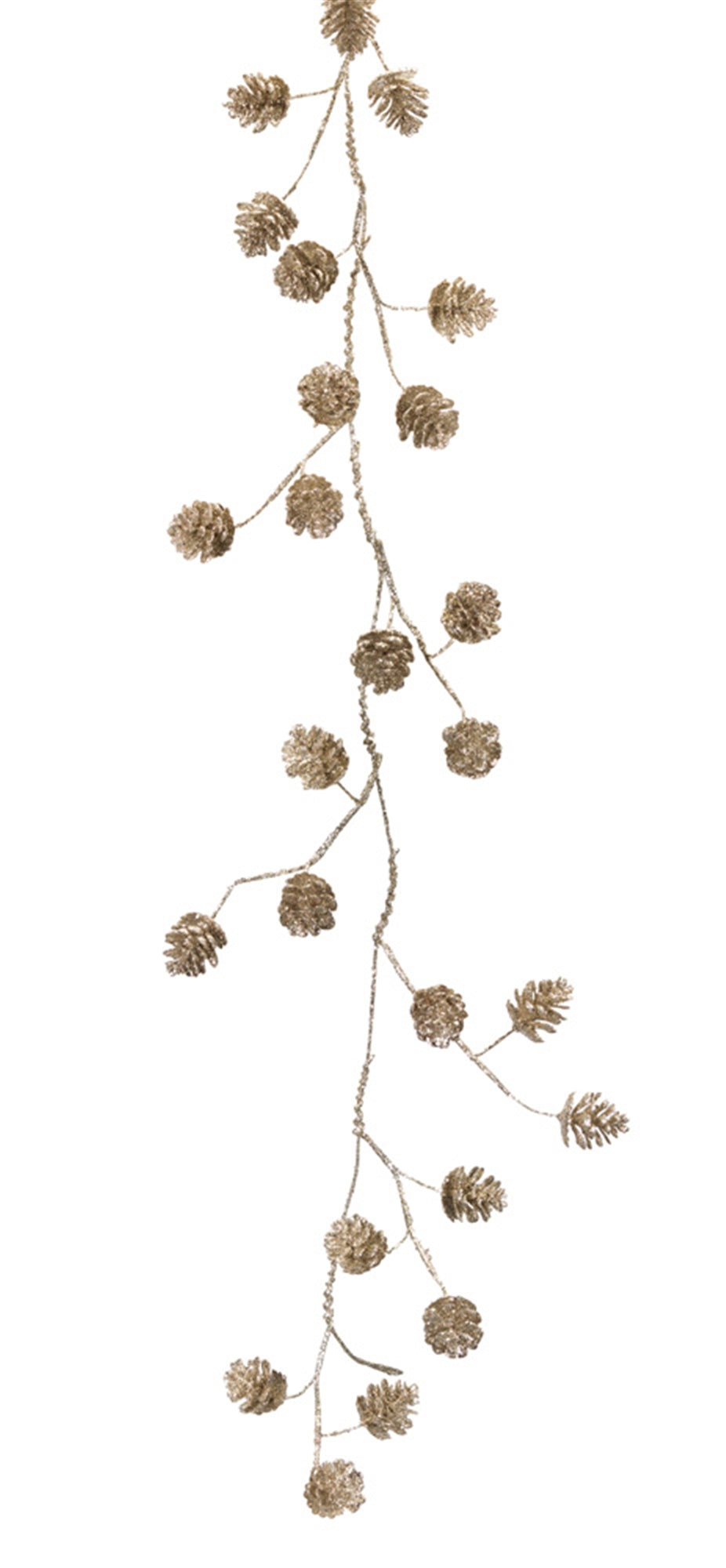 Frosted Pine Cone Twig Garland (Set of 2)