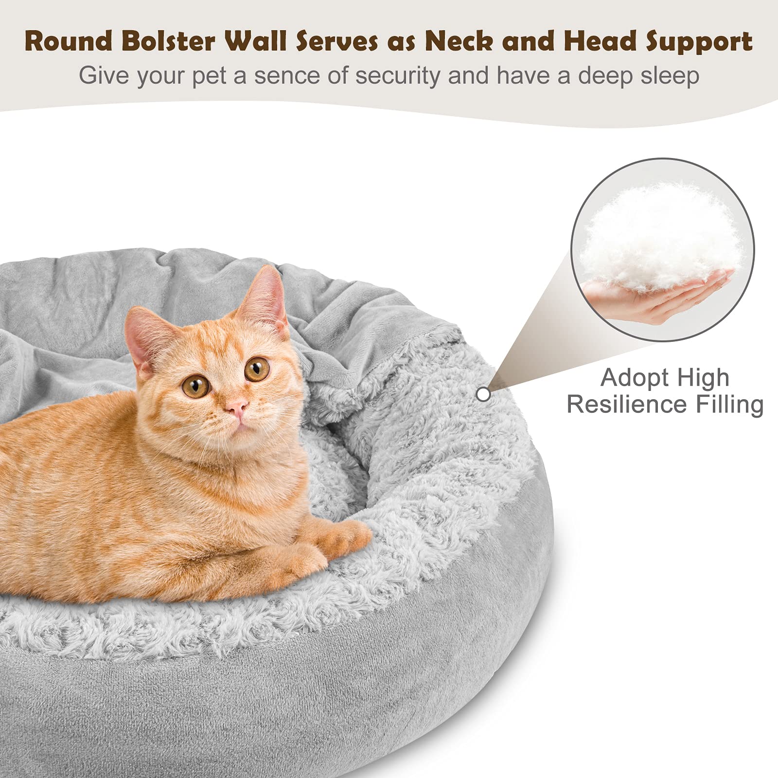 Hooded Donut Pet Beds