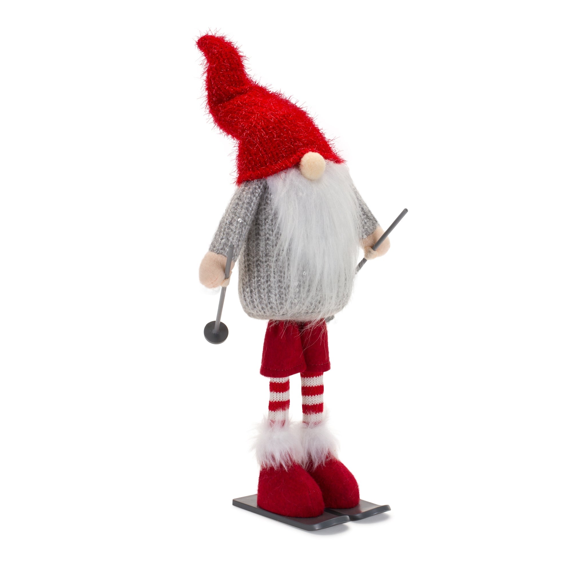 Plush Standing Gnome Skier (Set of 6)