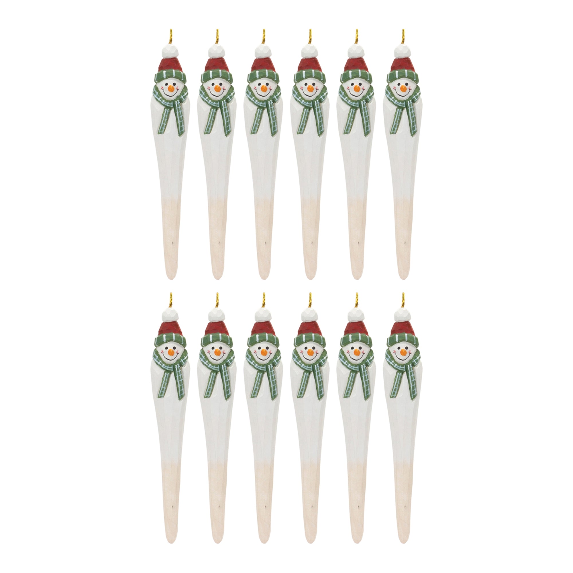 Snowman Drop Ornament (Set of 12)