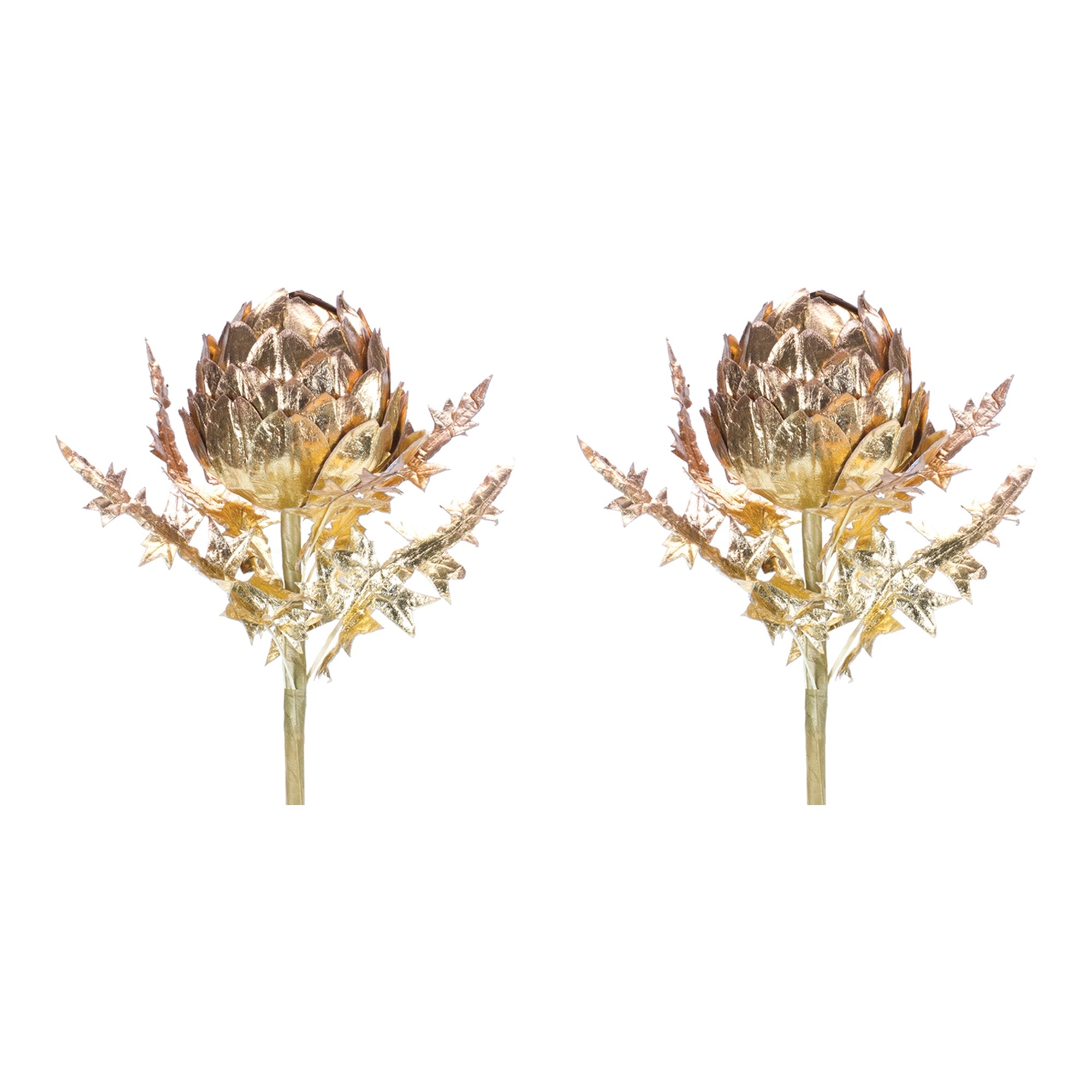 Metallic Artichoke Stem (Set of 2)