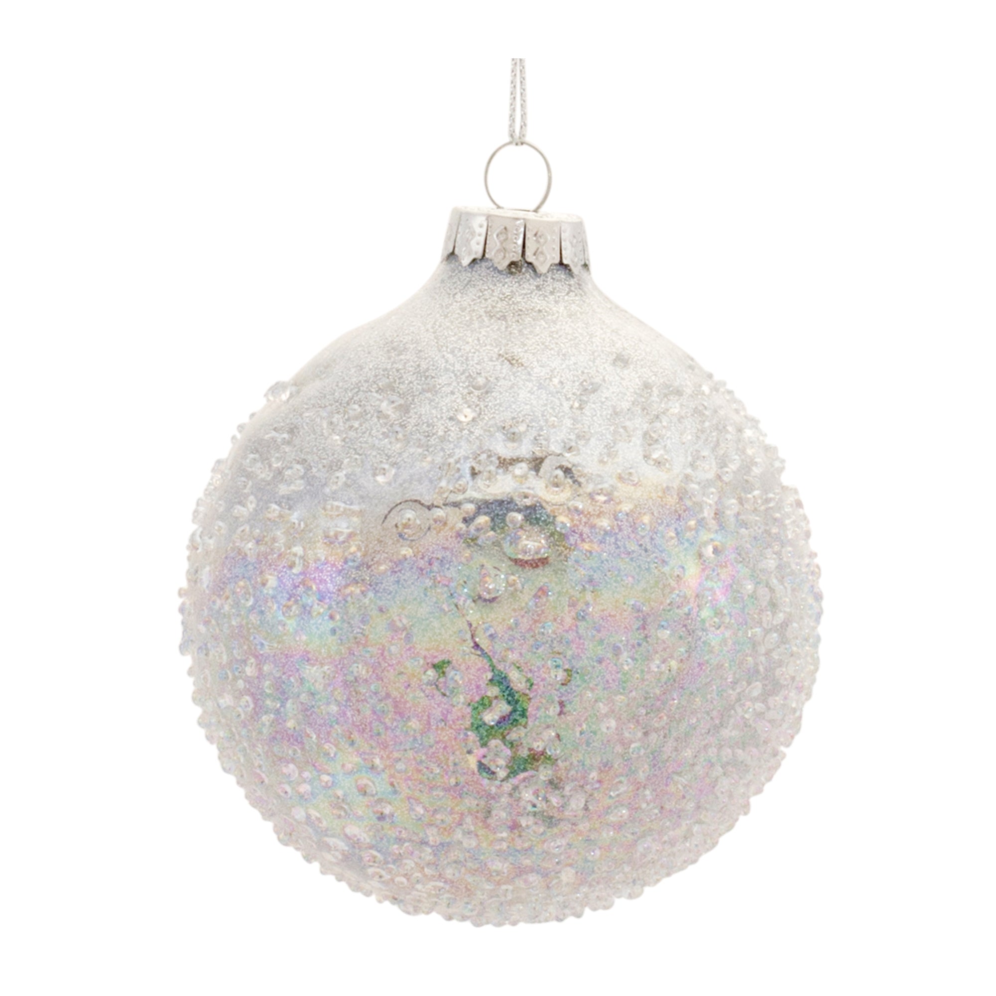 Irredescent Glass Ball Ornament (Set of 12)