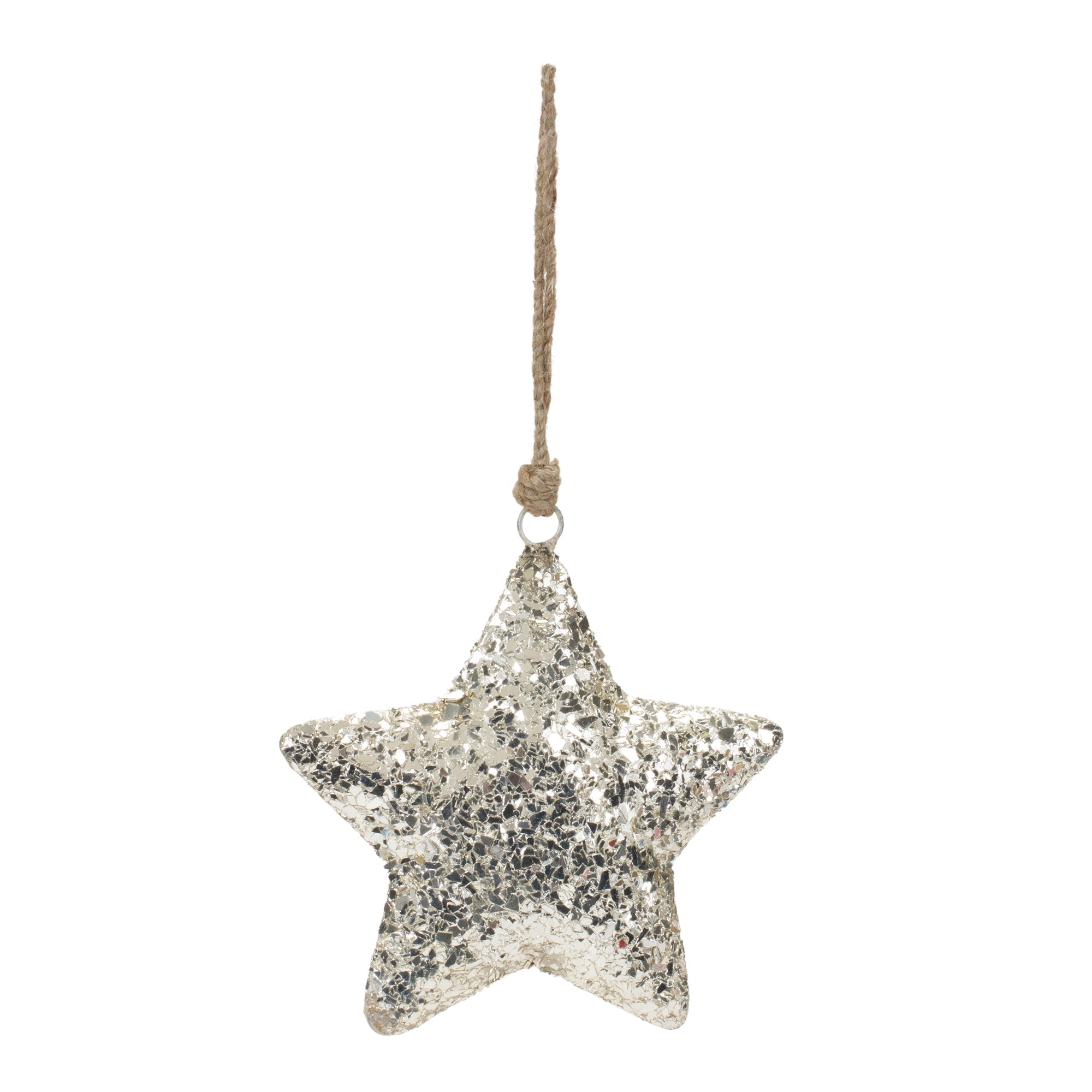 Mosaic Metal Star Ornament (Set of 4)