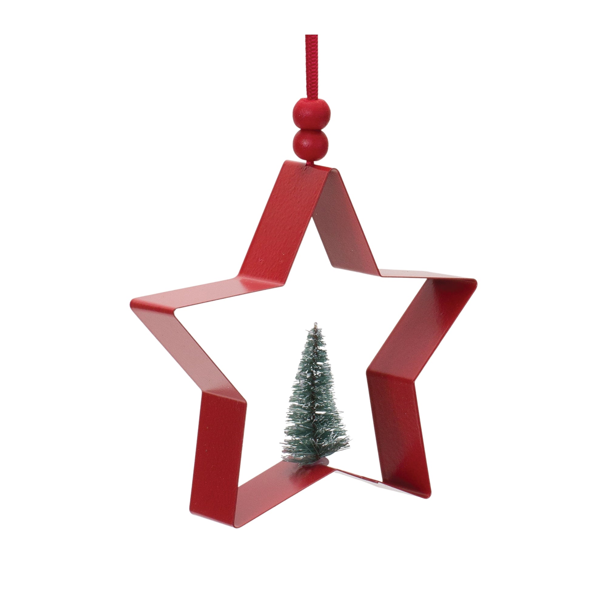 Star and Pine Tree Cookie Cutter Ornament (Set of 6)