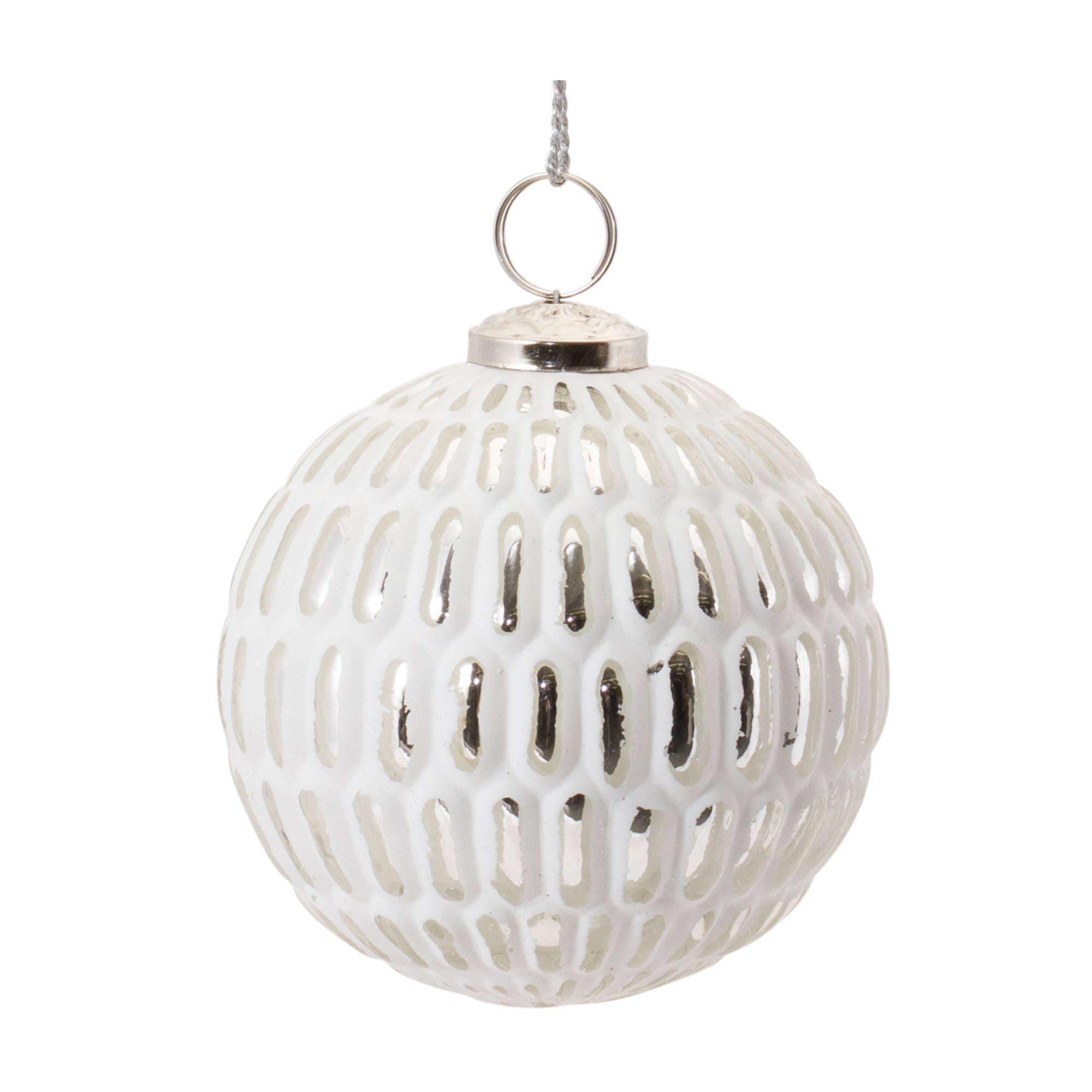 Frosted Glass Ball Ornament (Set of 6)