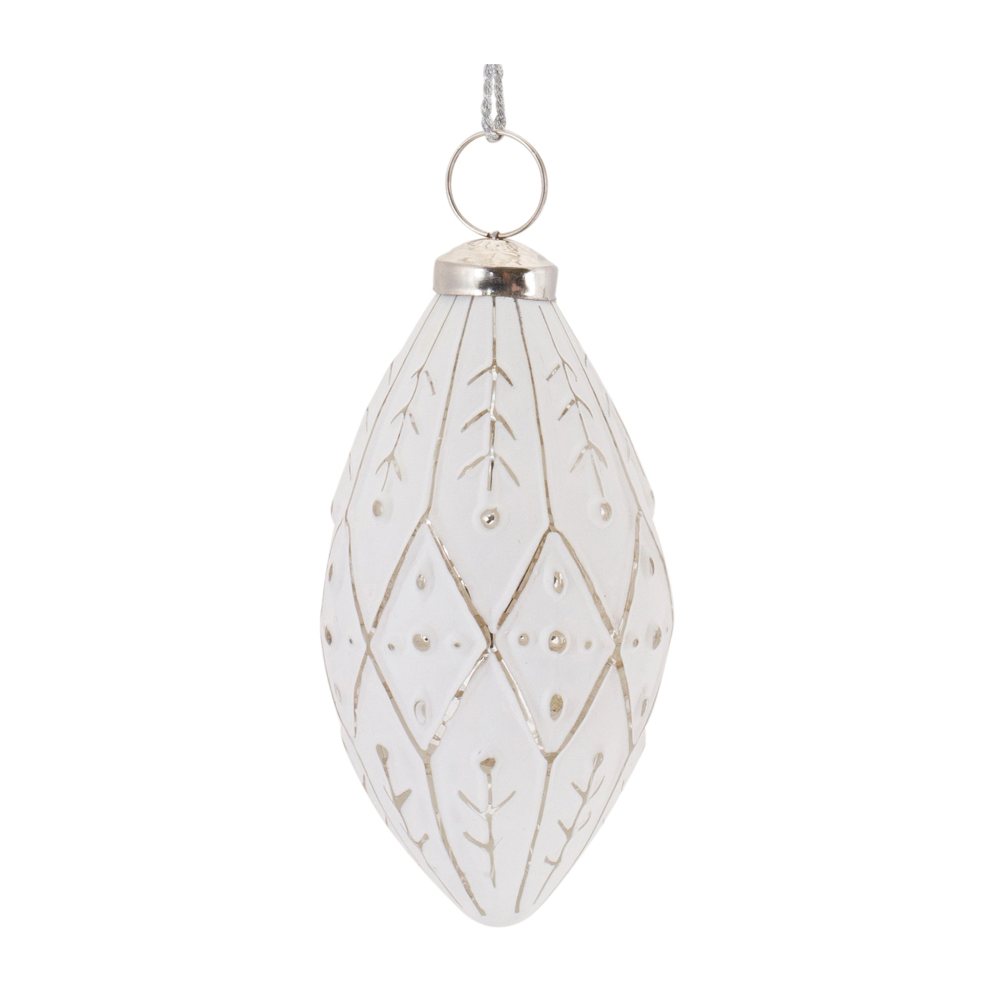 Frosted Glass Onion Ornament (Set of 6)