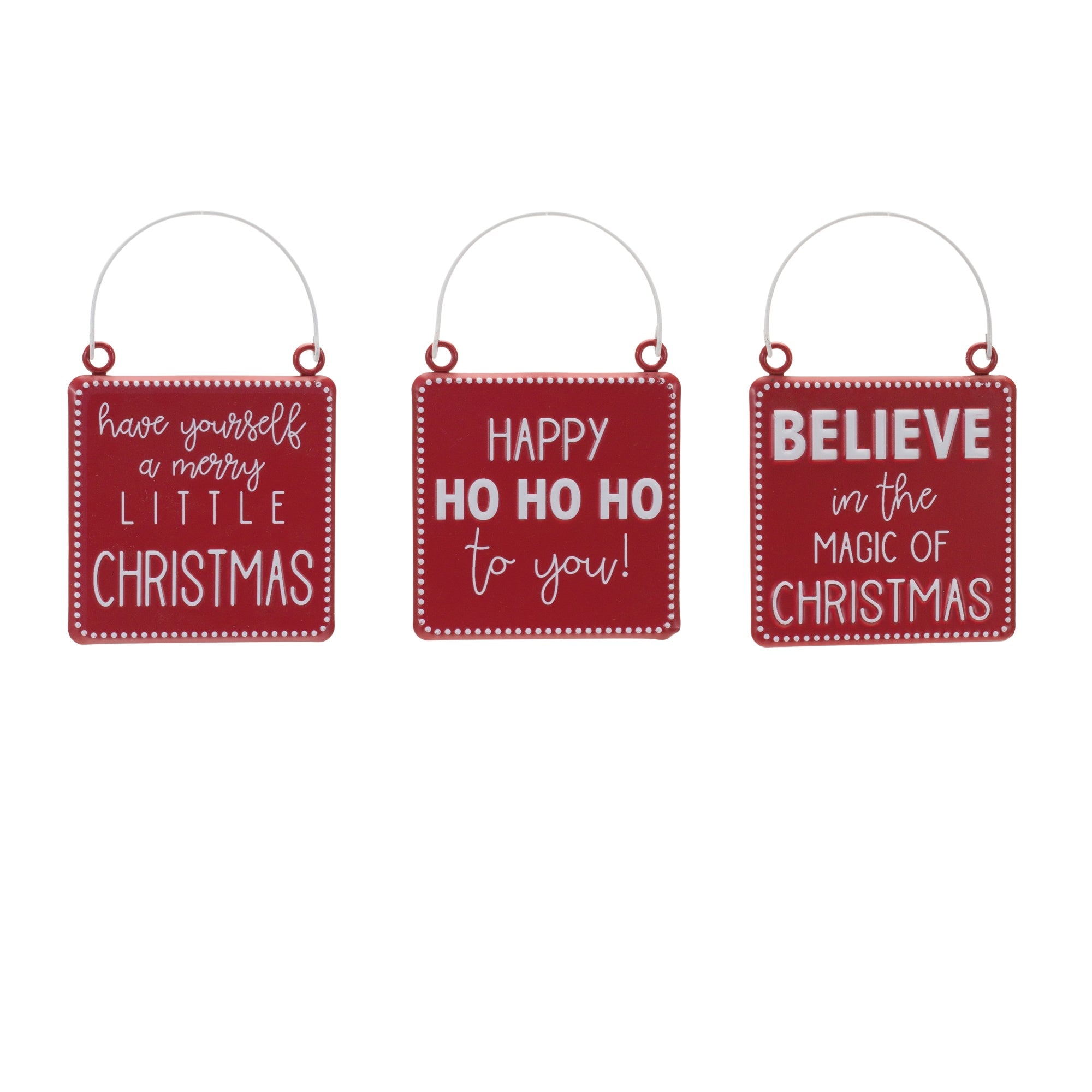 Holiday Sentiment Ornament (Set of 6)