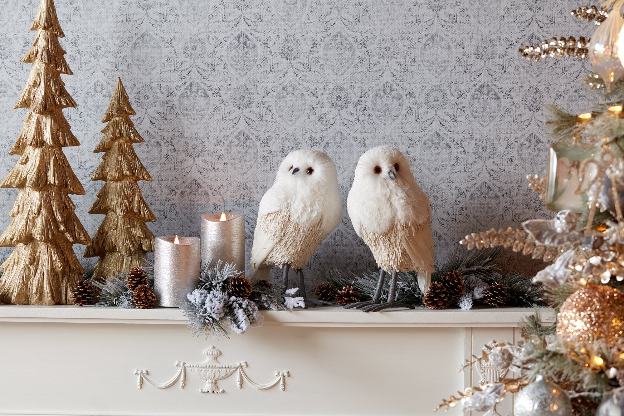 Winter Owl Decor (Set of 2)