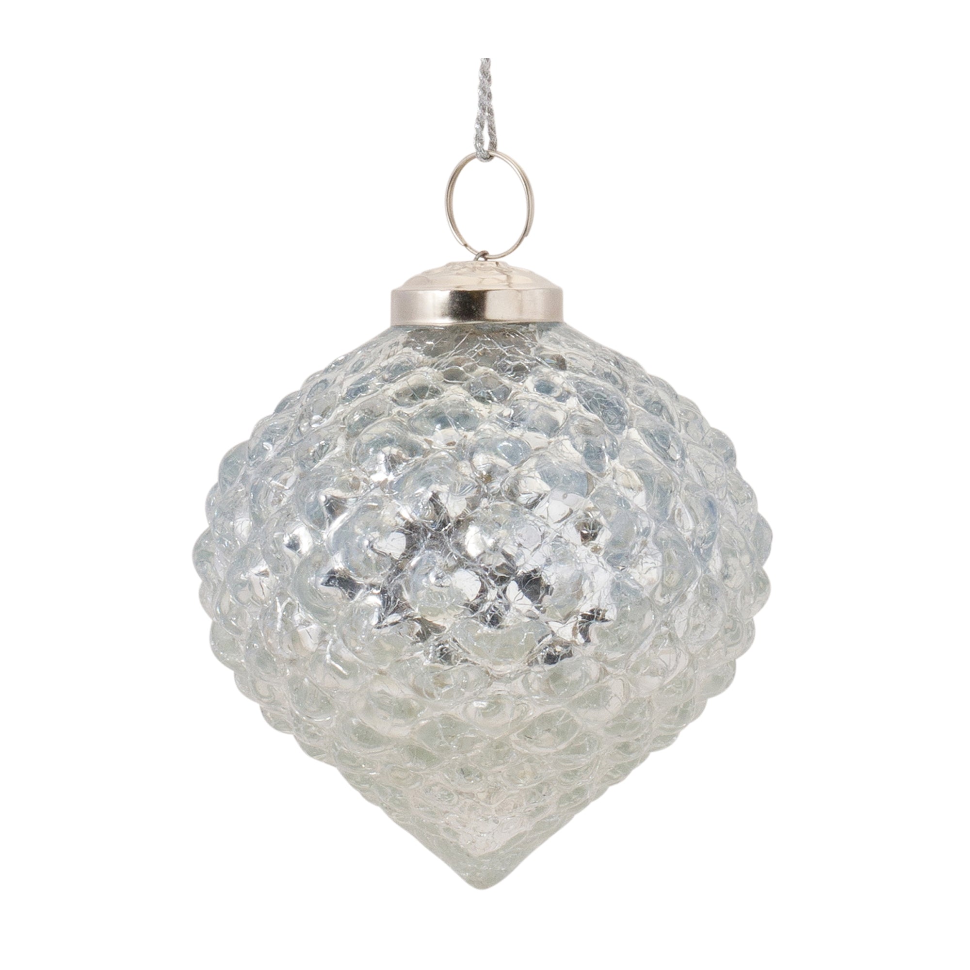 Textured Mercury Glass Ornament (Set of 6)