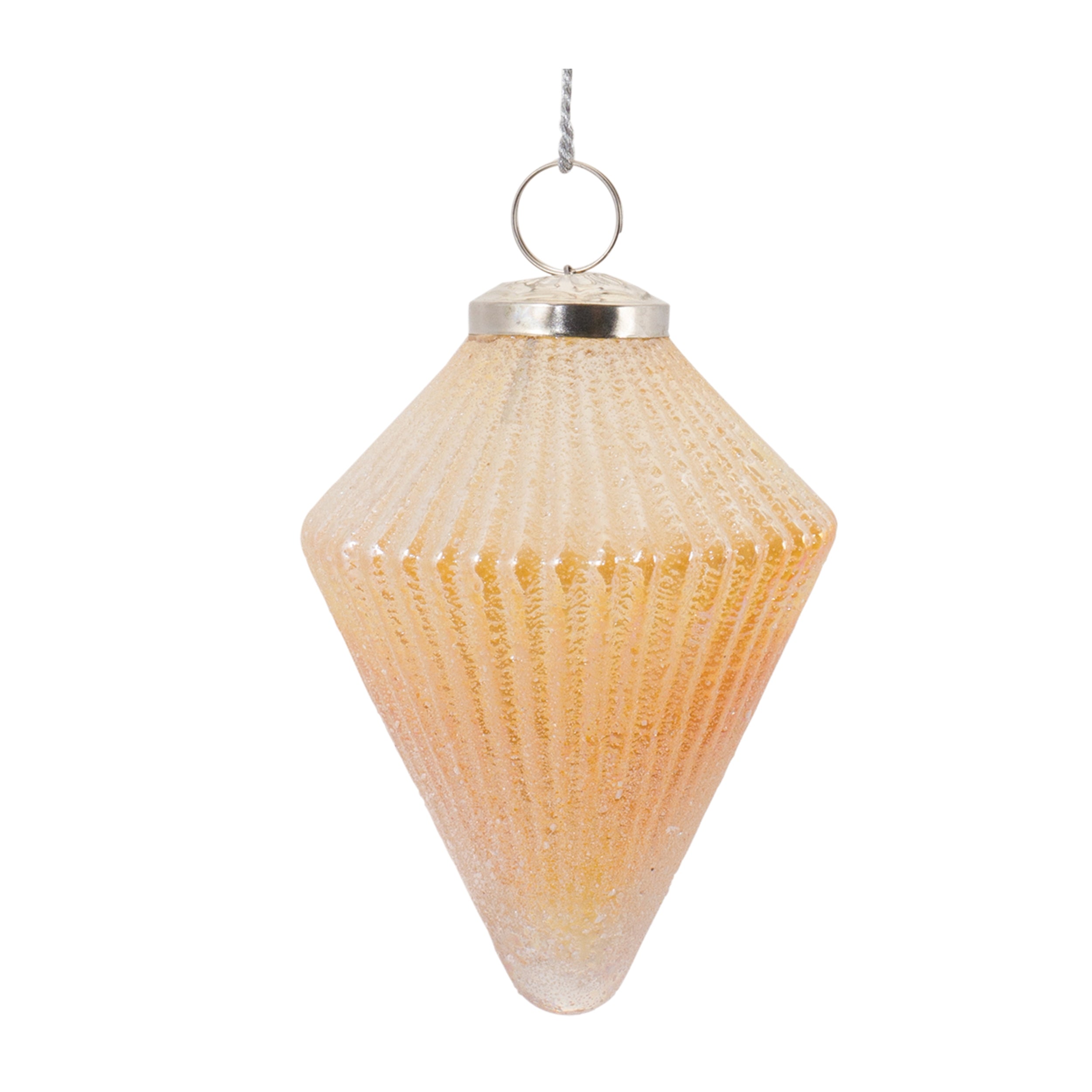 Ribbed Glass Ornament (Set of 6)