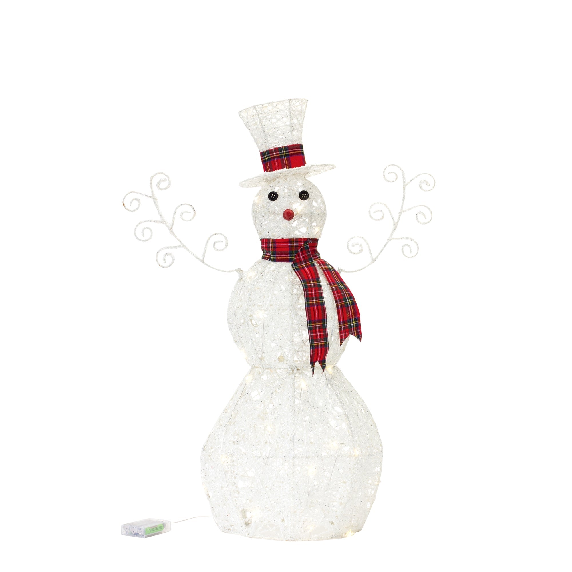 LED Lighted Snowman Decor (Set of 2)