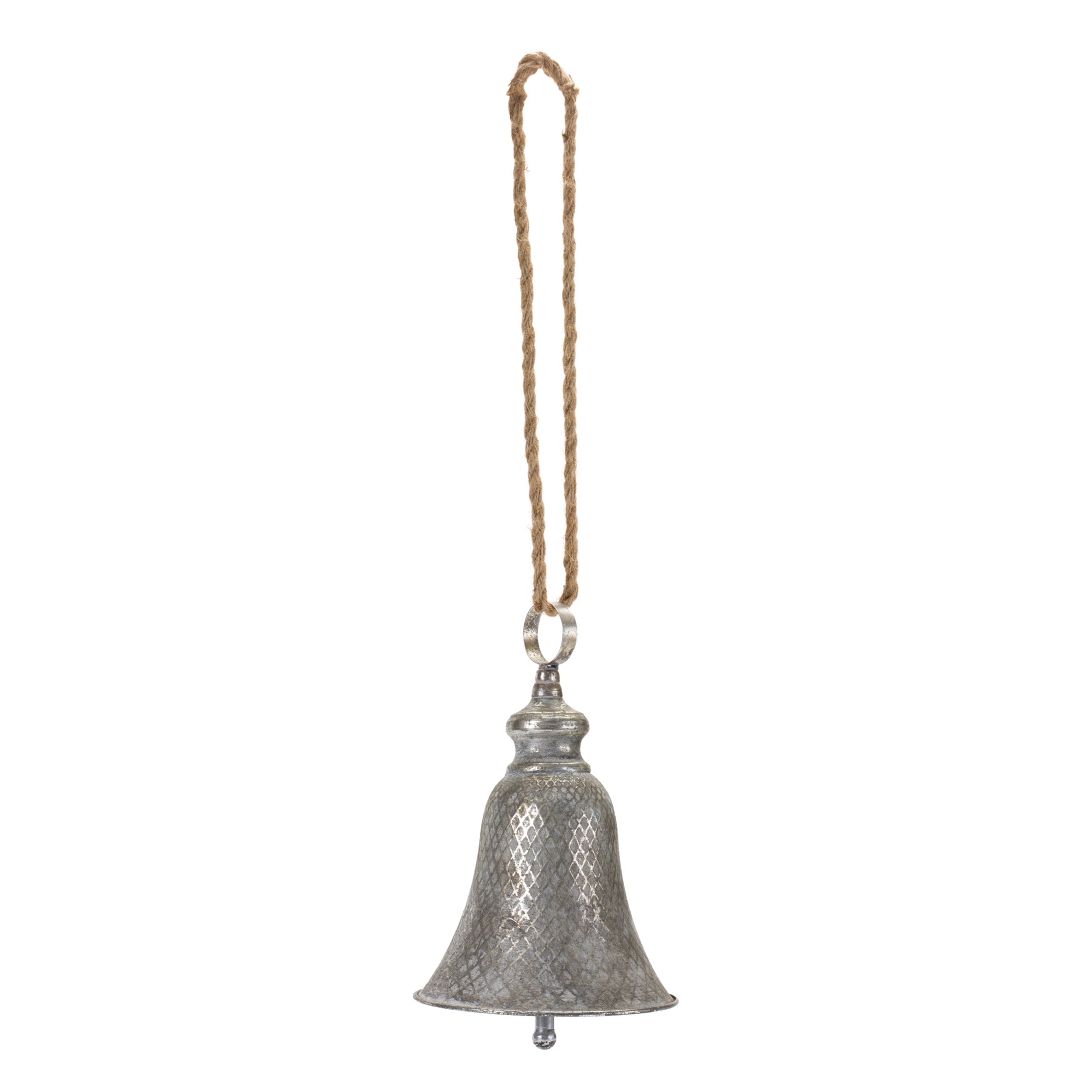 Rustic Metal Bell Ornament (Set of 2)