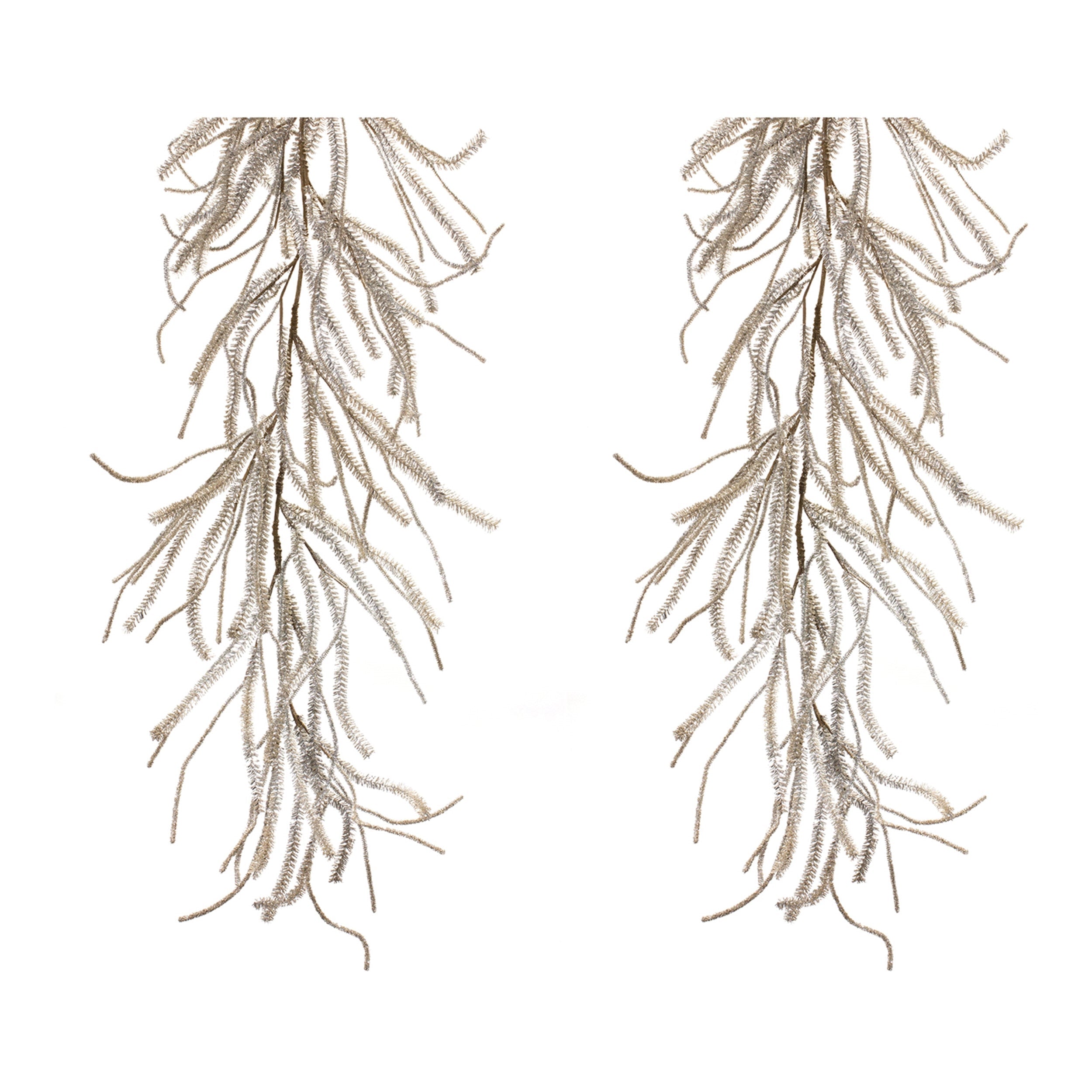 Glittered Pine Garland (Set of 2)