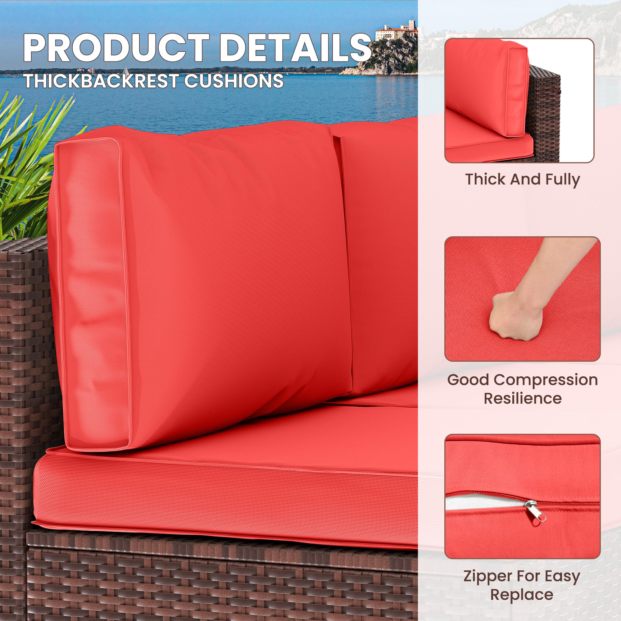 Outdoor Replacement Cushions for Patio Furniture