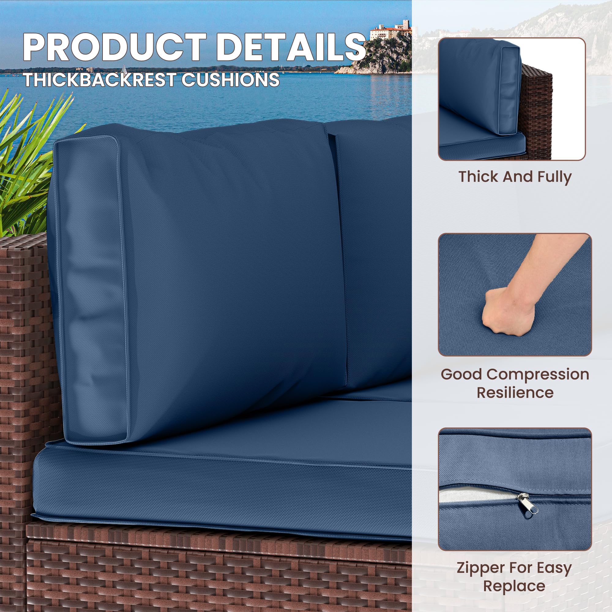 Outdoor Replacement Cushions for Patio Furniture