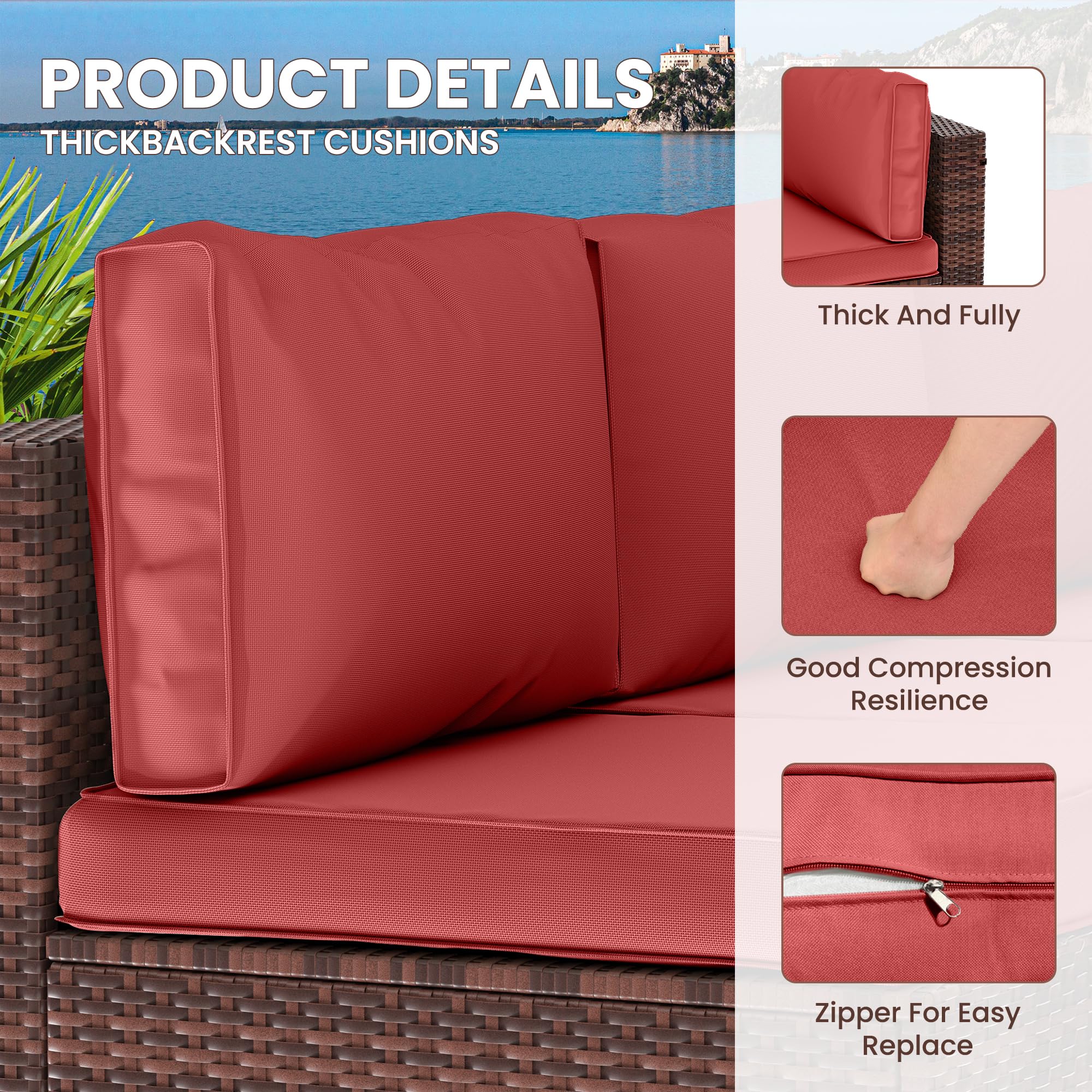 Outdoor Replacement Cushions for Patio Furniture