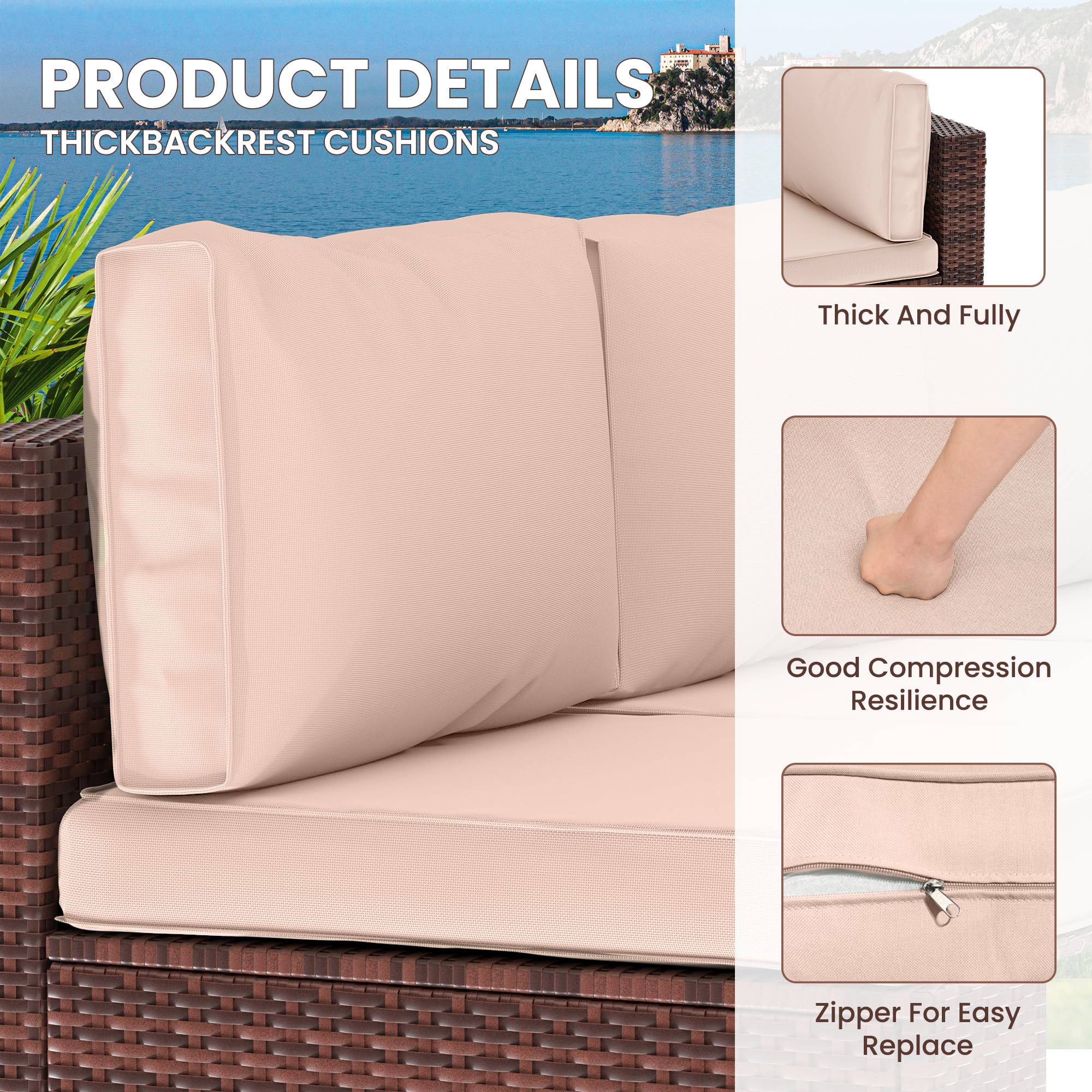 Outdoor Replacement Cushions for Patio Furniture