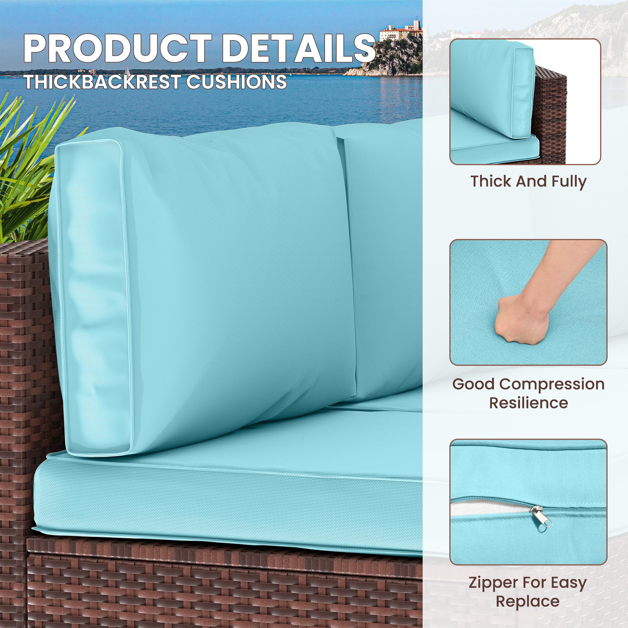 Outdoor Replacement Cushions for Patio Furniture