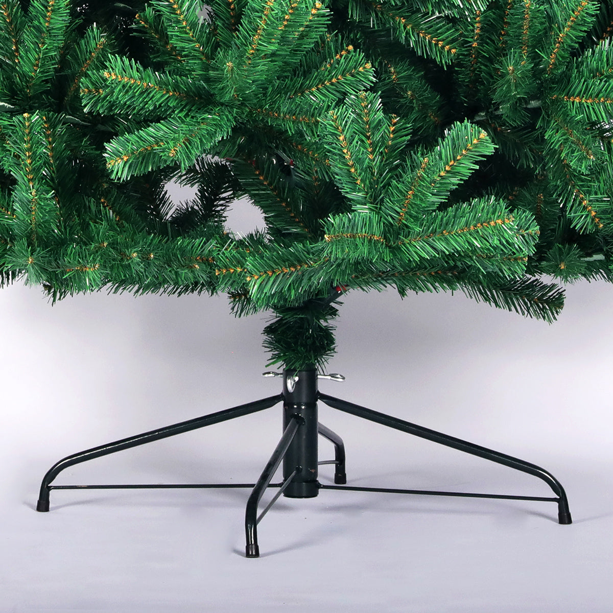 6ft  Christmas Tree Full Natural Spruce Fir Tree Foldable Metal Stand Unlit Green