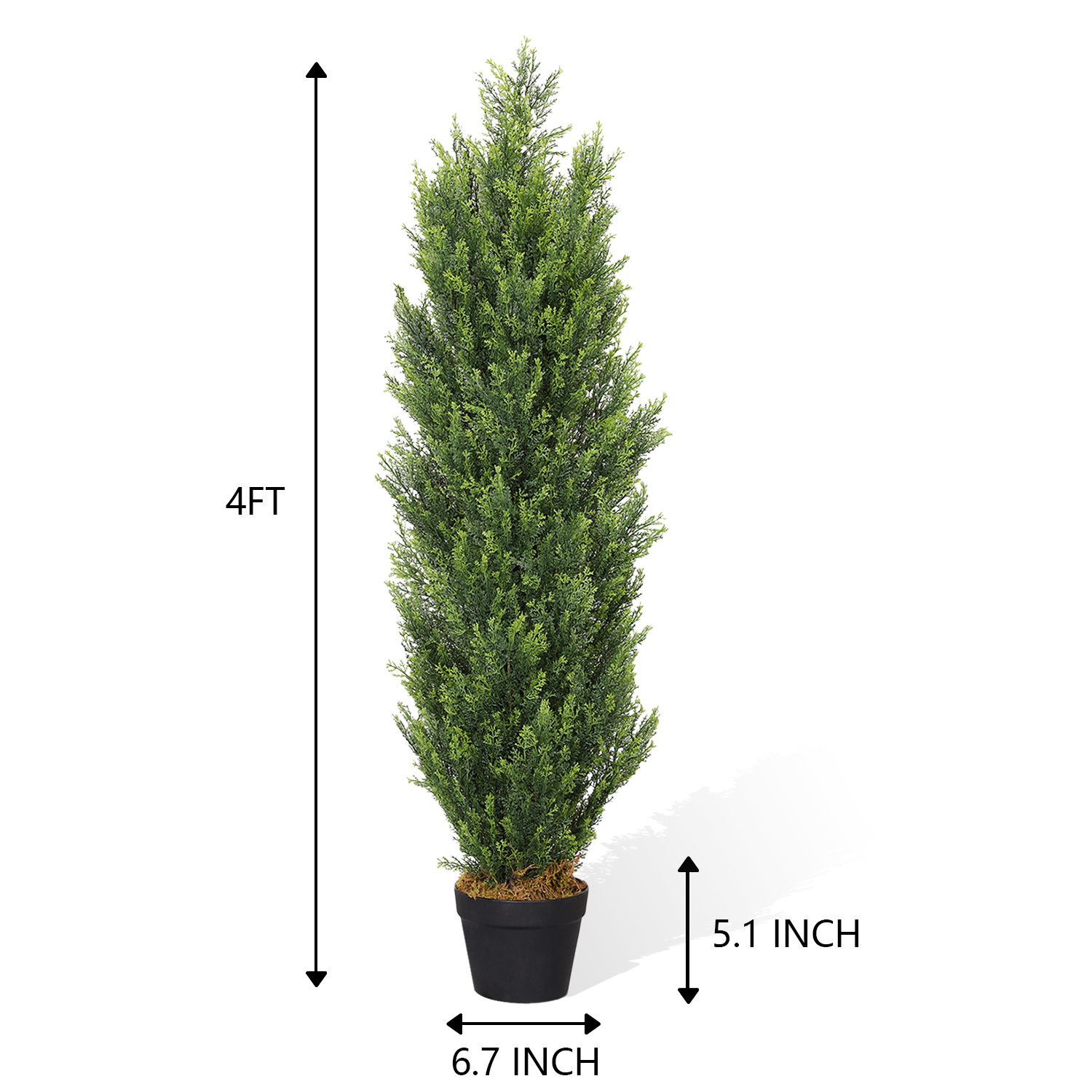 Artificial Cedar Cypress Plants Faux Boxwood Pine Greenery Trees Plants