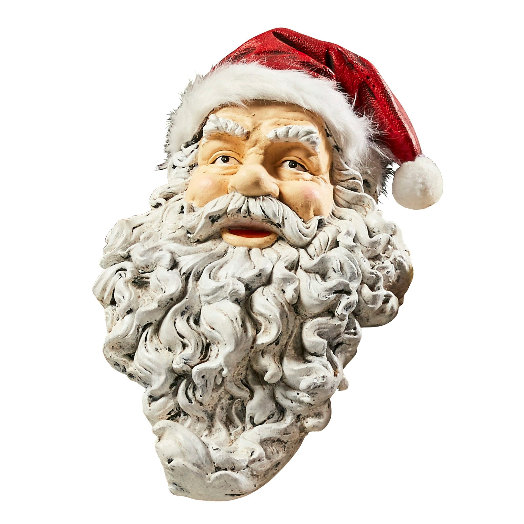 Ho-Ho-Hold It Santa Mantel Stocking Holder Statue