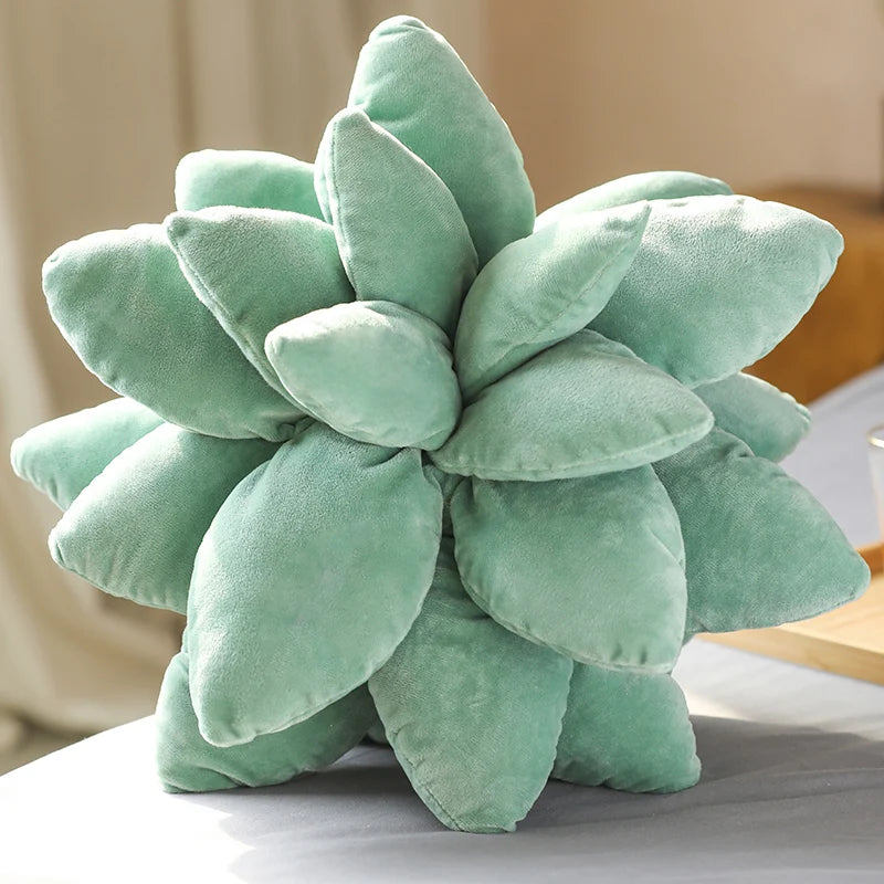 25/45cm Lifelike Succulent Plants Plush Toys Soft Doll Stuffed Green Potted Flowers Pillow Chair Cushion for Girls  Gift