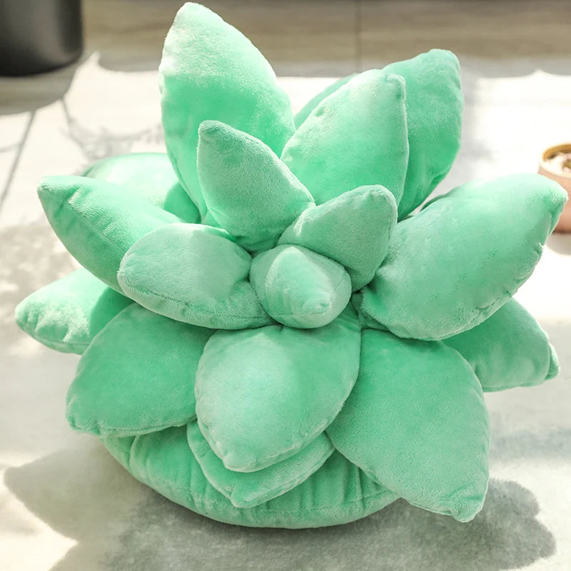 25/45cm Lifelike Succulent Plants Plush Toys Soft Doll Stuffed Green Potted Flowers Pillow Chair Cushion for Girls  Gift