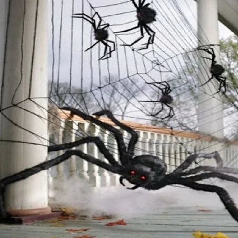 Halloween Big Plush Spider Halloween Decoration Party Props Outdoor Big Spider Decoration Chamber Trick A Prank  Big Spider