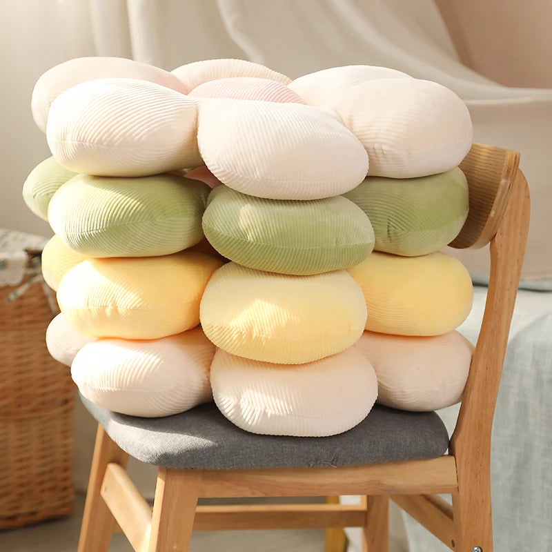 35cm Beautiful Colorful Flower Plush Pillow Toy Soft Cartoon Plant Stuffed Doll Chair Cushion Sofa  Lovers Birthday Gifts