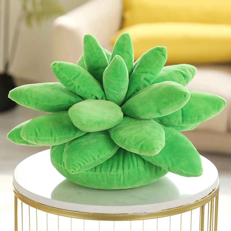 25/45cm Lifelike Succulent Plants Plush Toys Soft Doll Stuffed Green Potted Flowers Pillow Chair Cushion for Girls  Gift