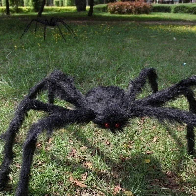 Halloween Big Plush Spider Halloween Decoration Party Props Outdoor Big Spider Decoration Chamber Trick A Prank  Big Spider